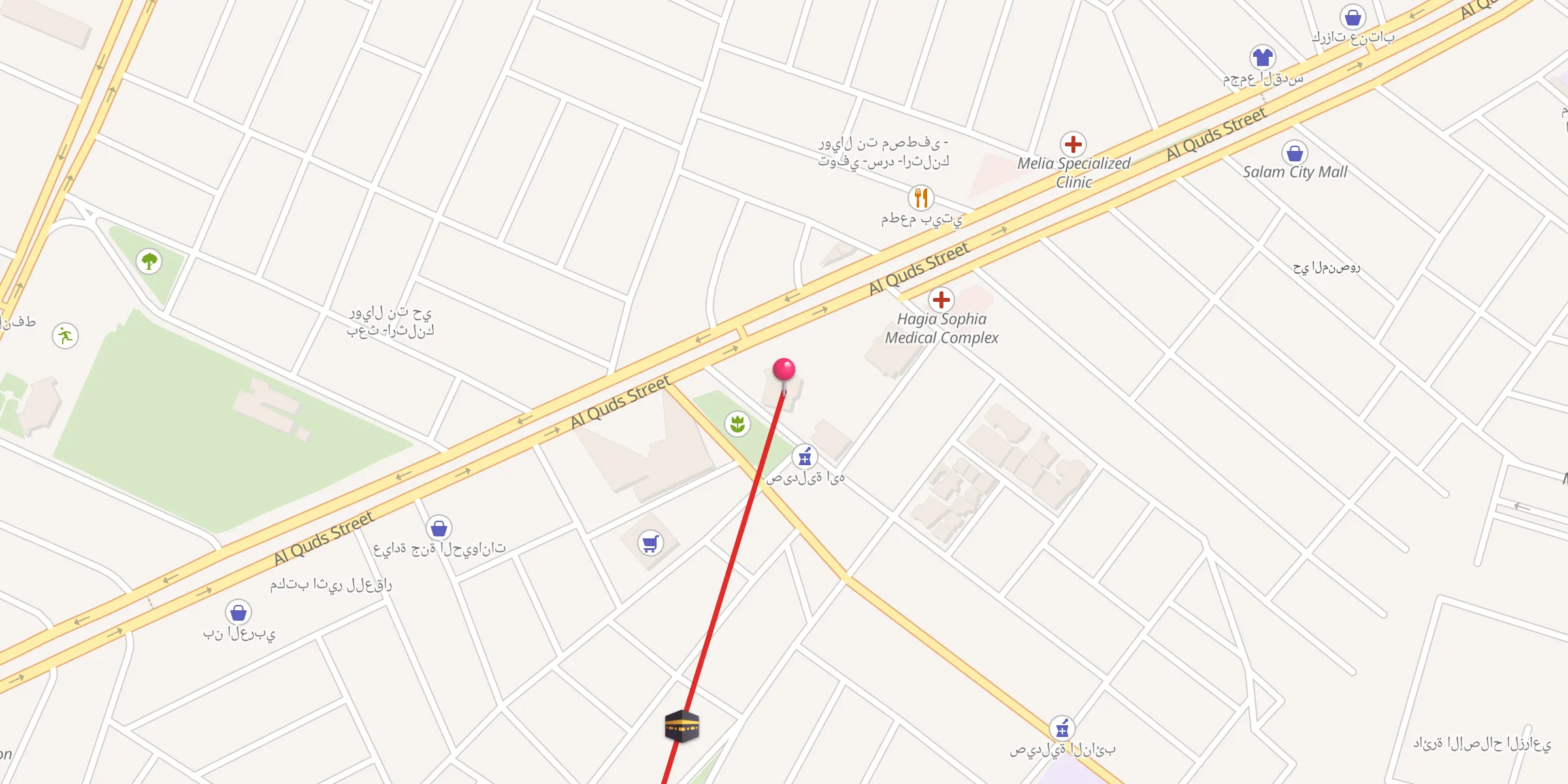 Carte de localisation : جامع الابرار