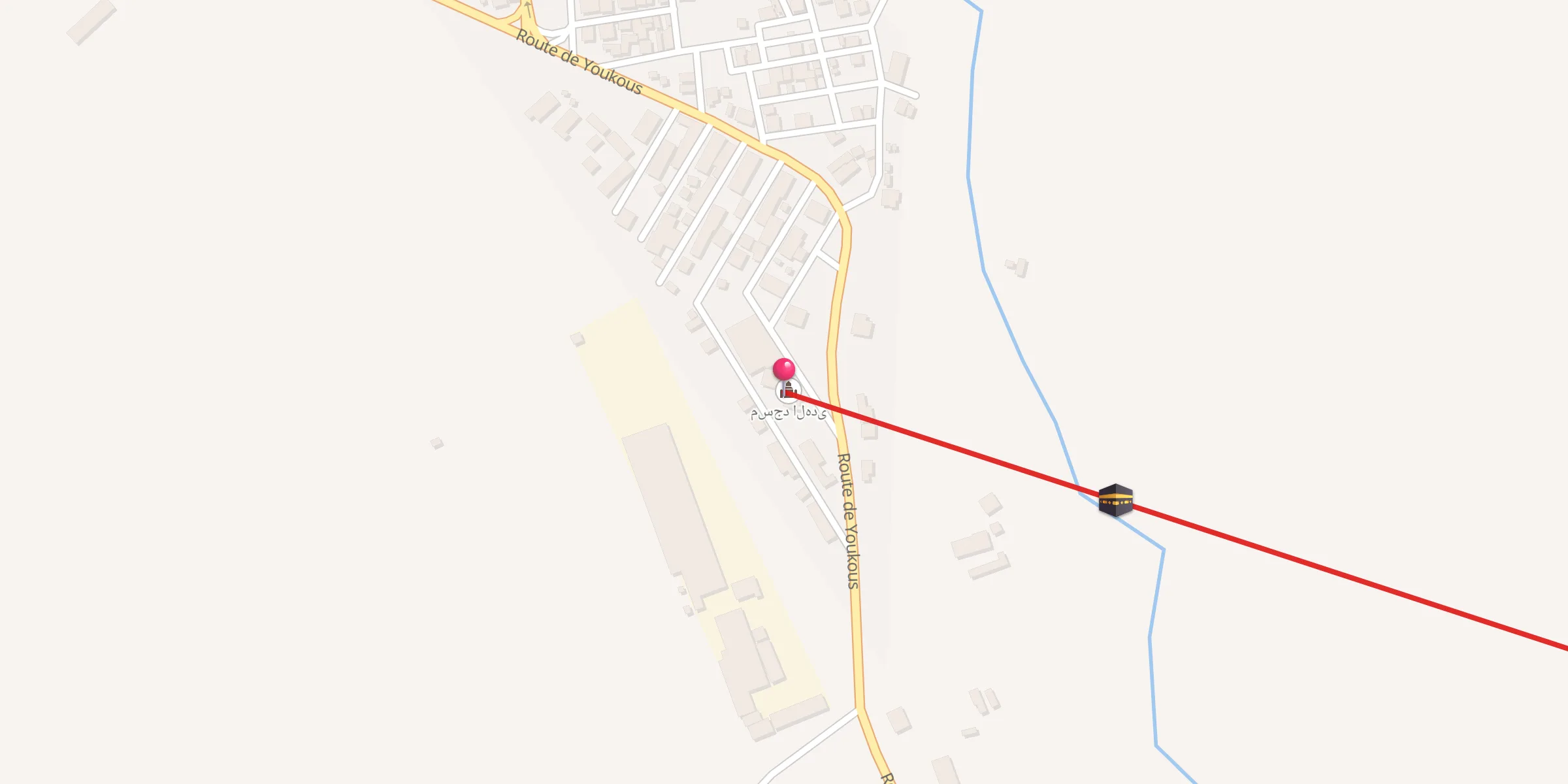 Carte de localisation : مسجد الهدى