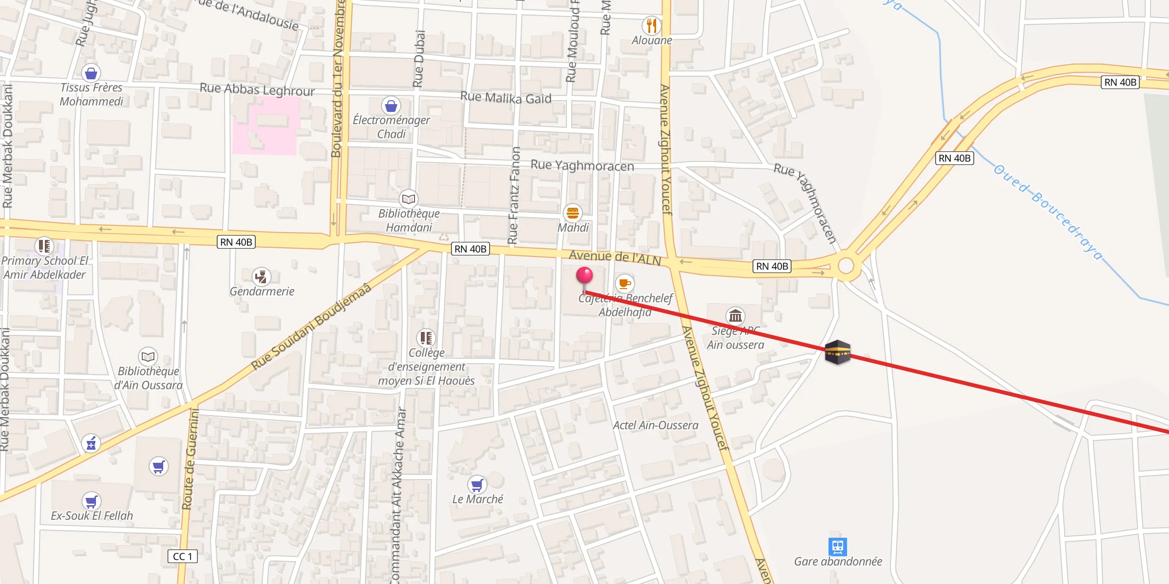 Carte de localisation : مسجد أنس بن مالك