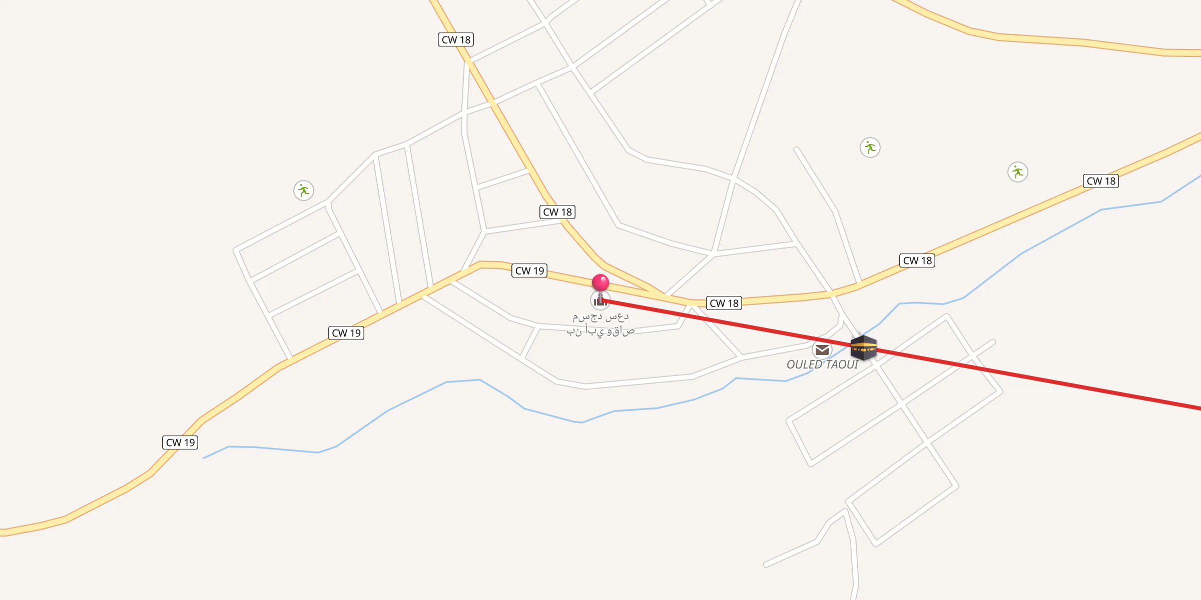 Carte de localisation : مسجد سعد بن أبي وقاص