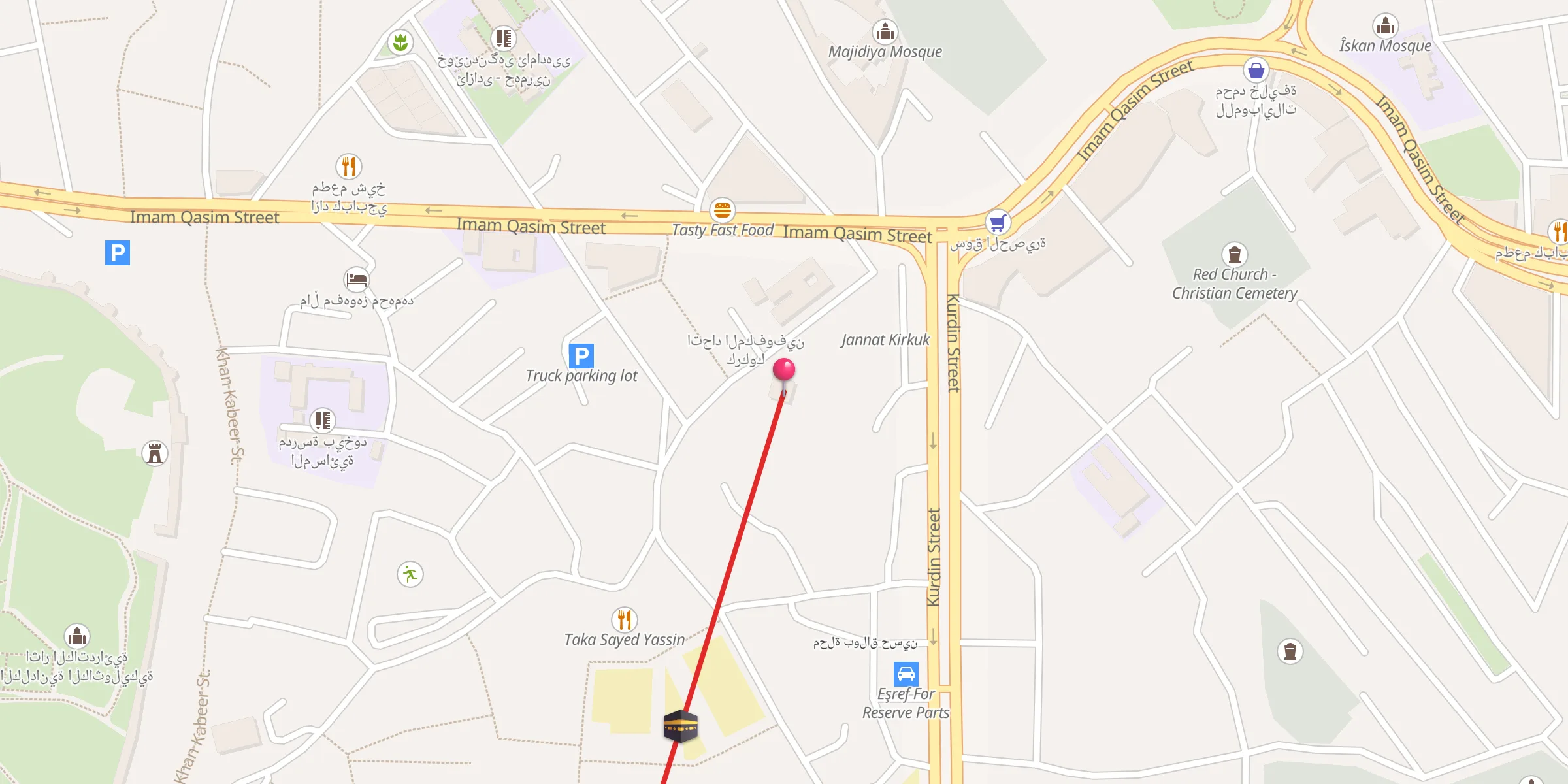 Carte de localisation : جامع السجادة النبوية