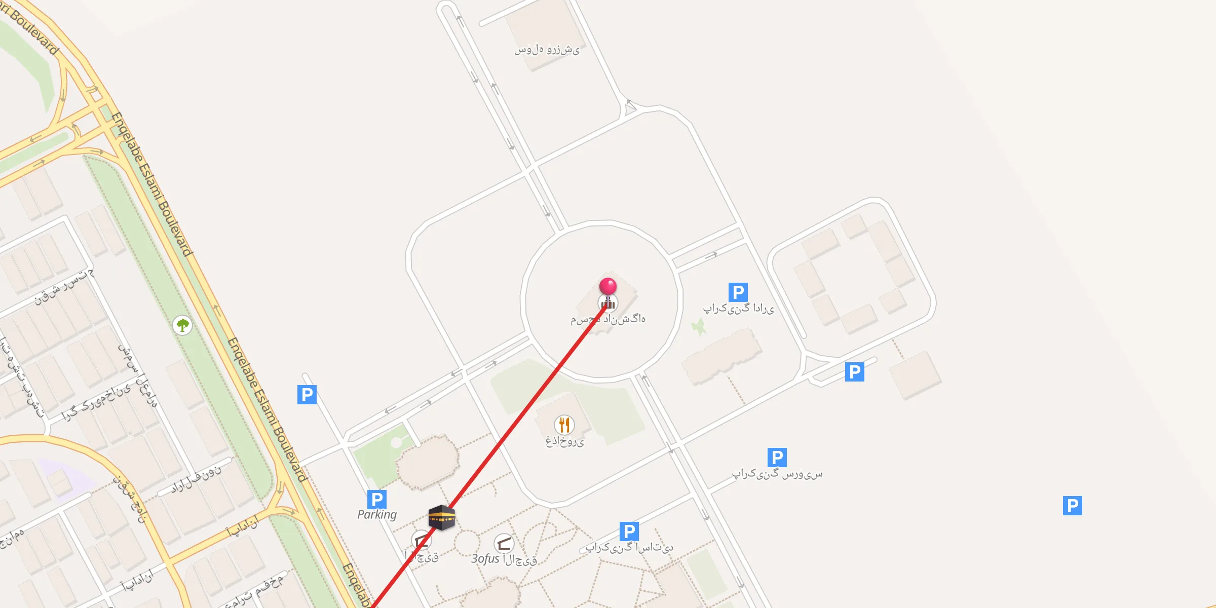 Carte de localisation : مسجد دانشگاه