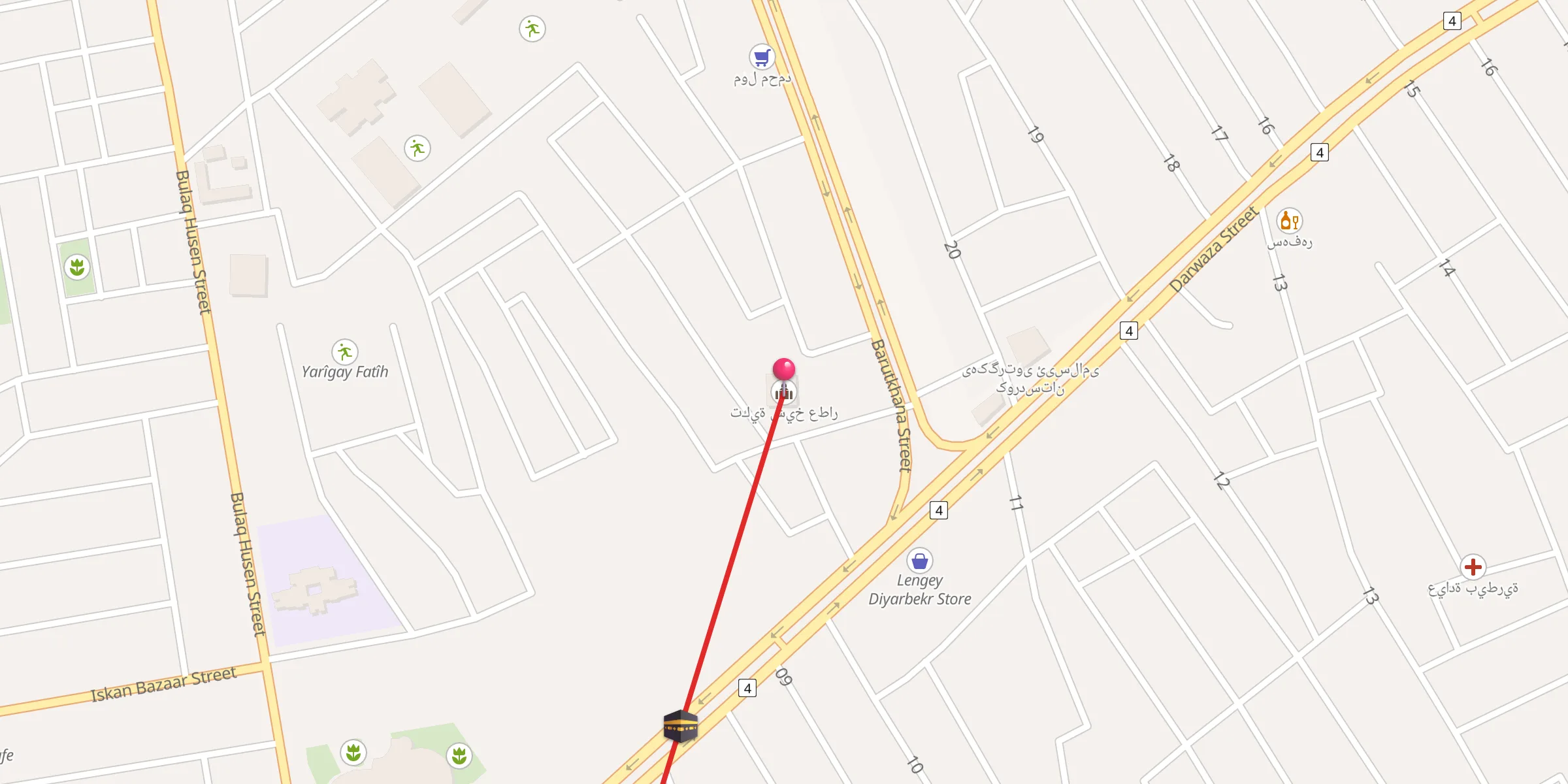 Carte de localisation : تكية شيخ عطار