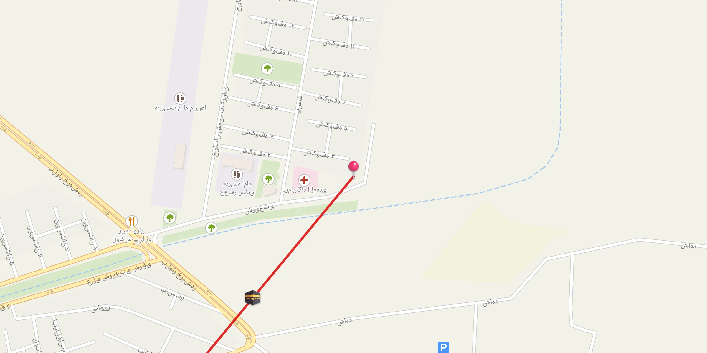 Carte de localisation : مسجد خاتم الانبیا