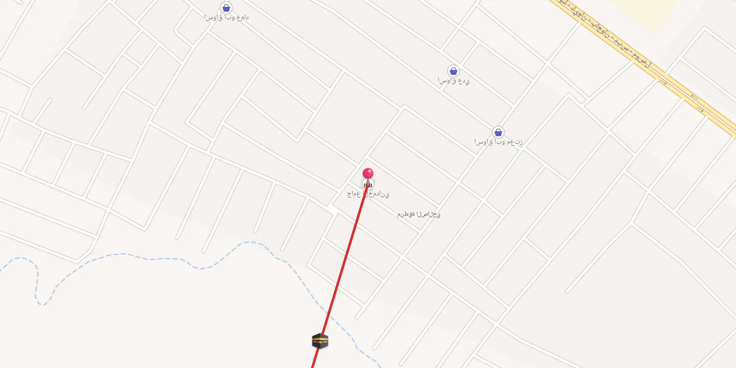 Carte de localisation : جامع الحمداني
