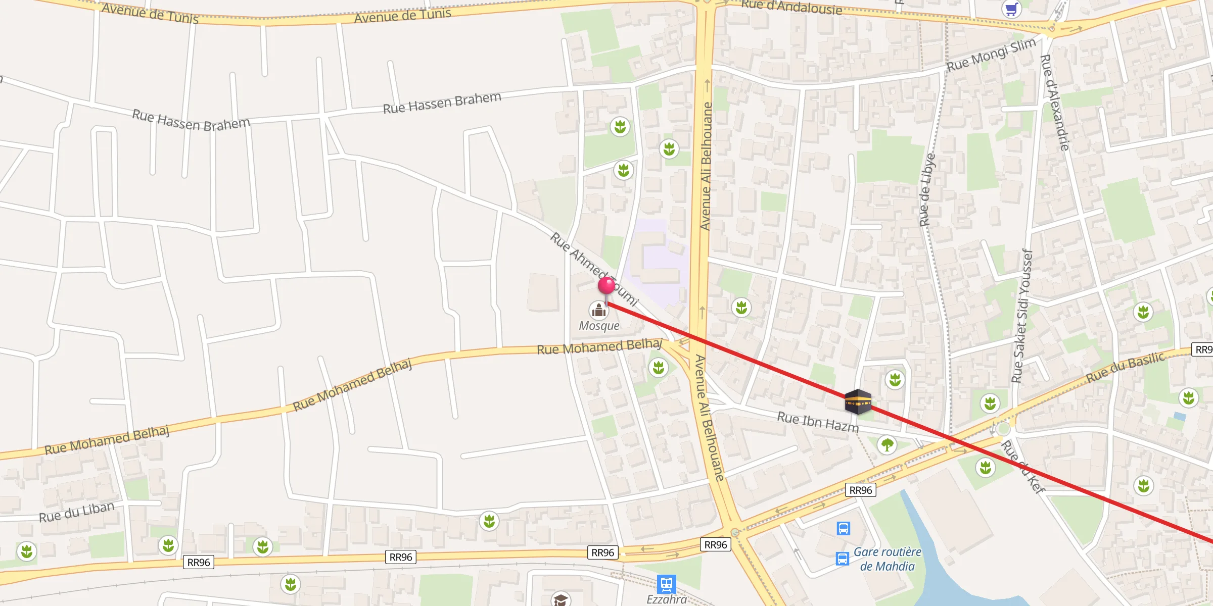 Carte de localisation : جامع الفتح