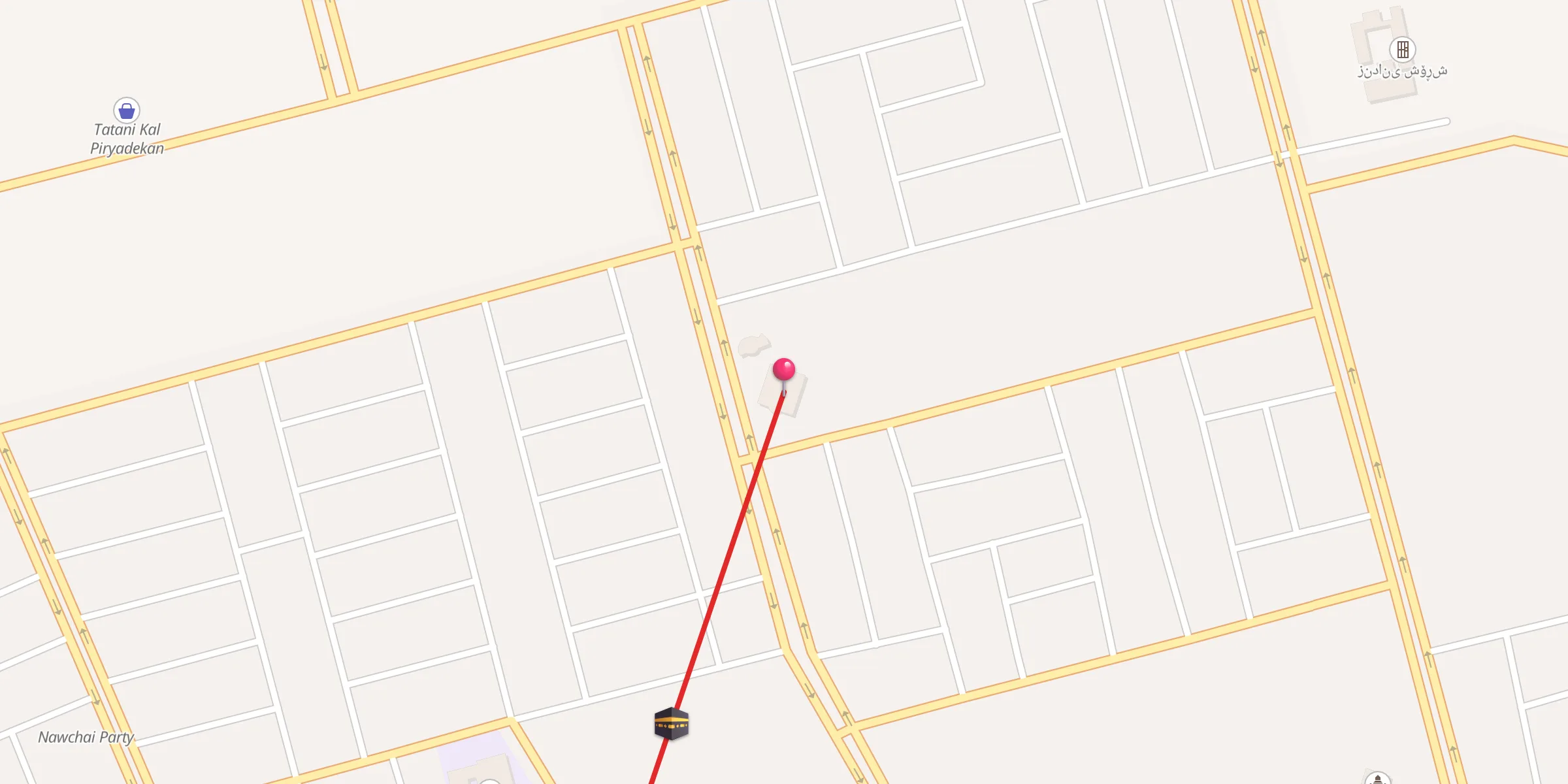 Carte de localisation : مزگەوتی ڕەیان
