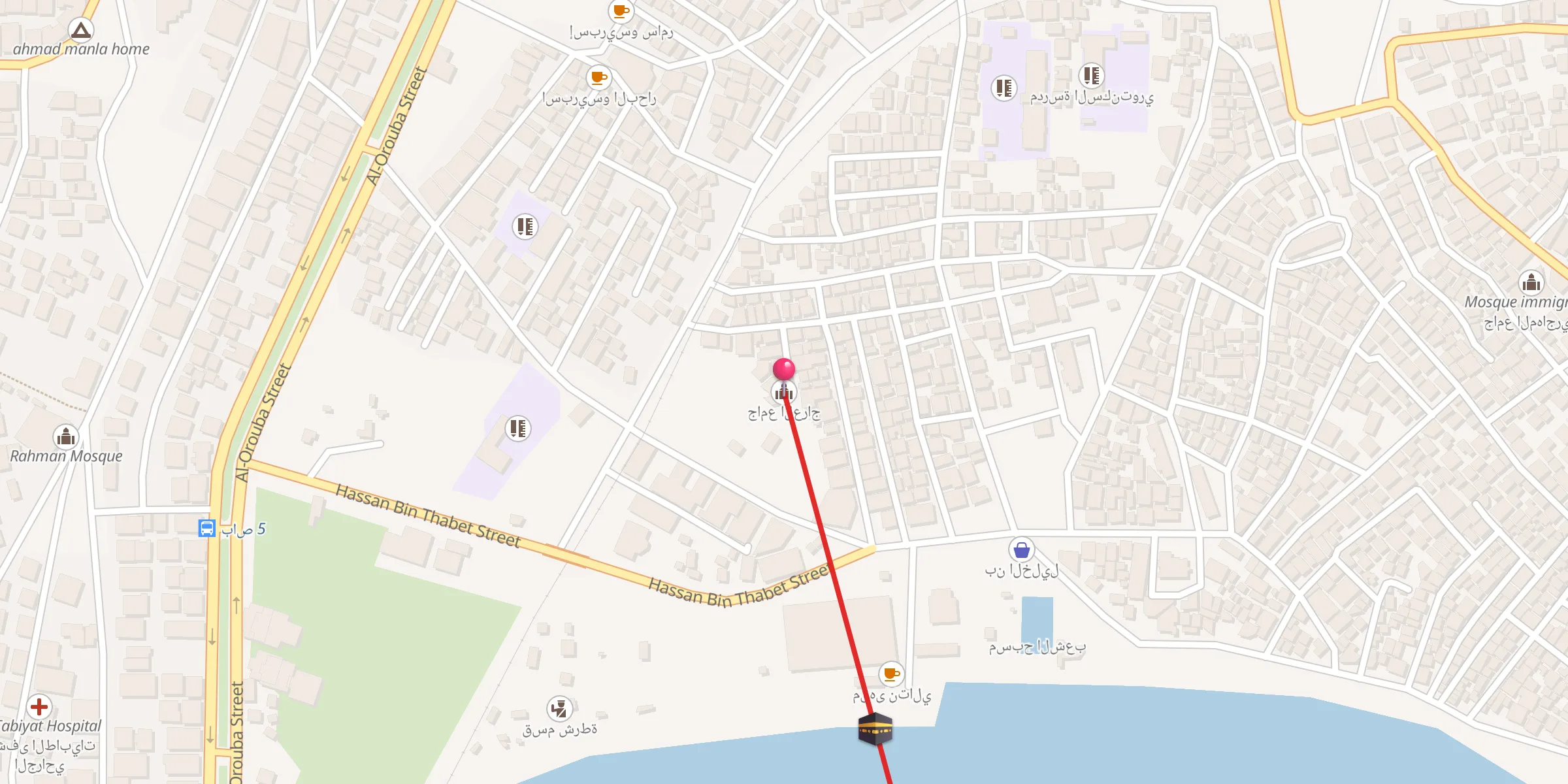 Carte de localisation : جامع العراج