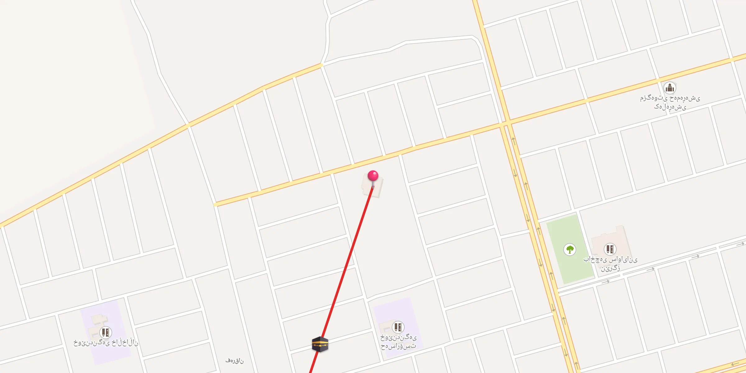 Carte de localisation : مزکەوتی نالی