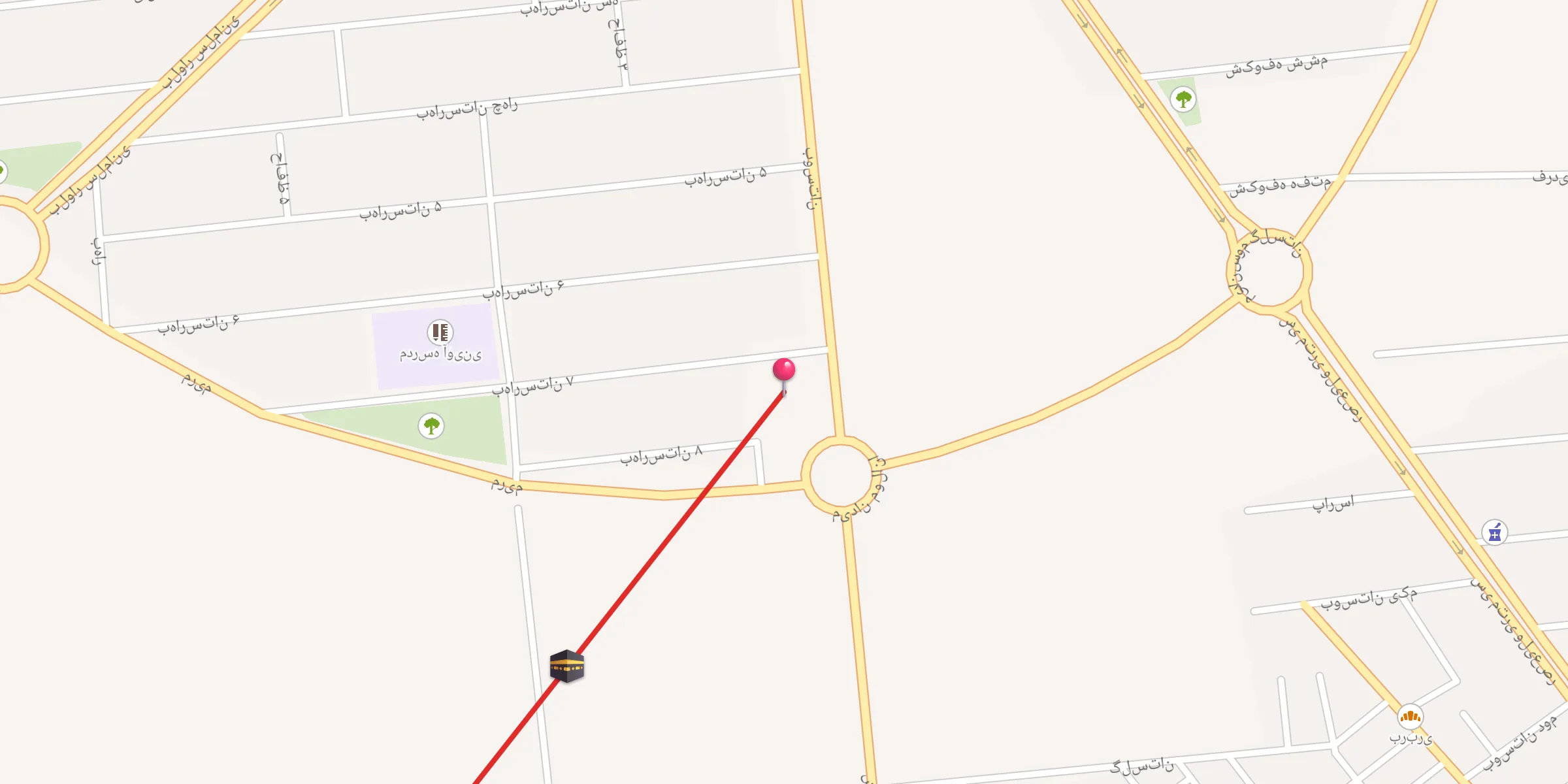 Carte de localisation : حسینیه موسی بن جعفر ( ع ) اقکندی ها