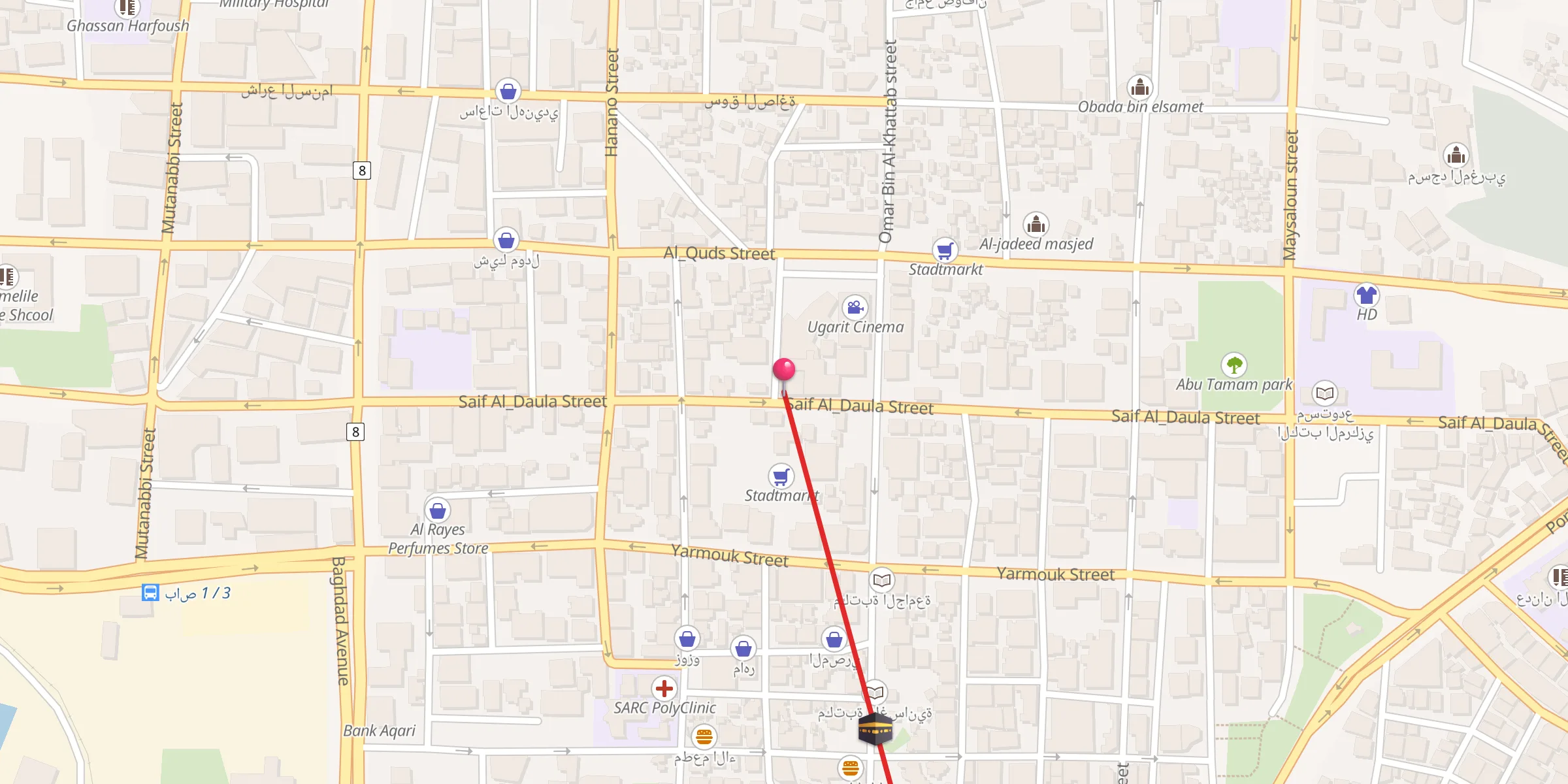 Carte de localisation : بازار