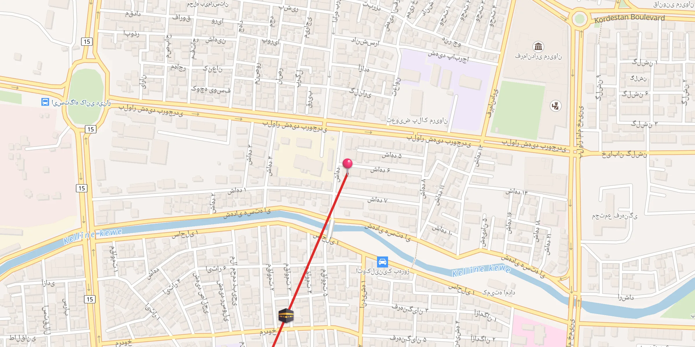 Carte de localisation : مسجد امام علی