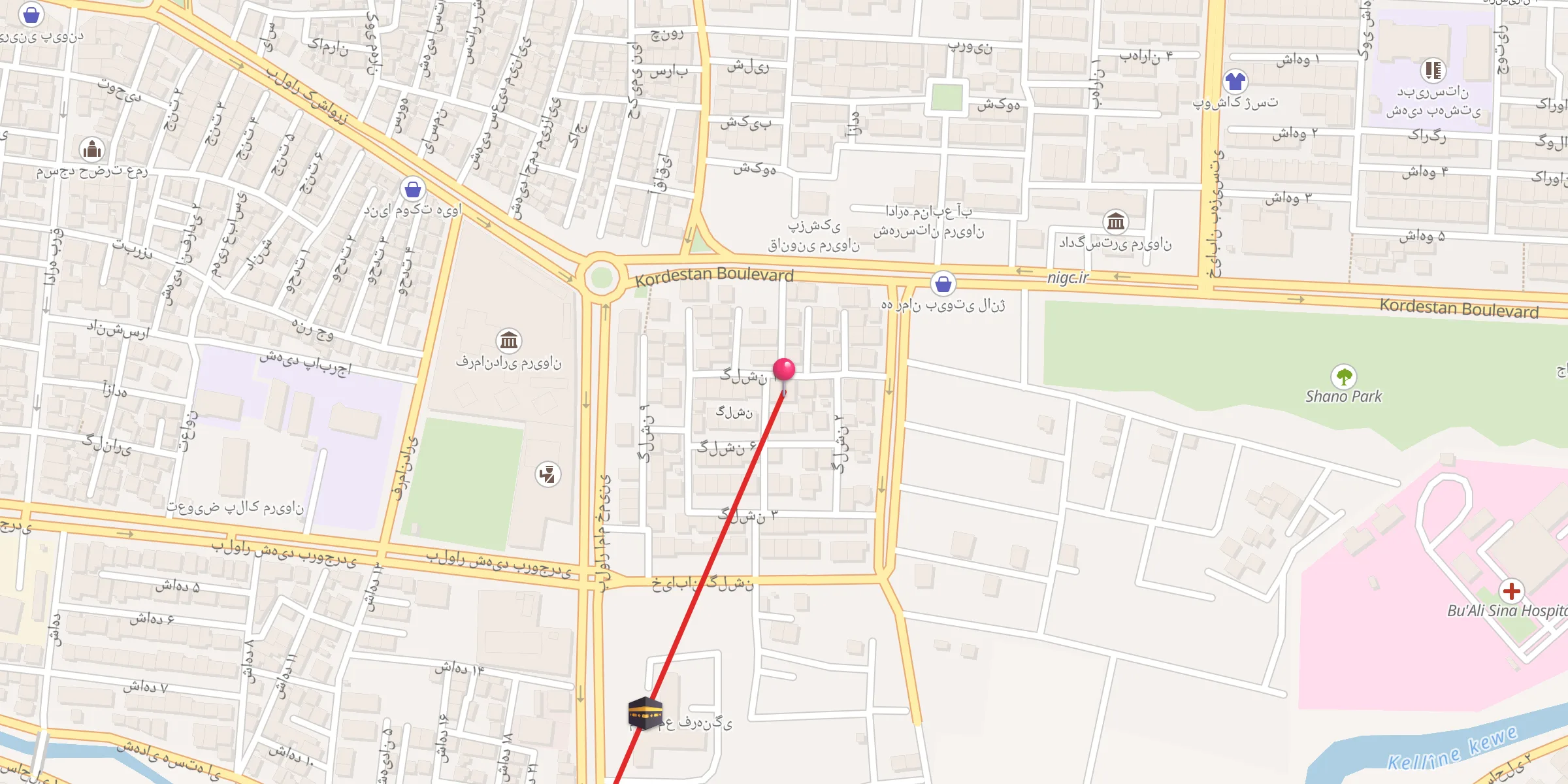 Carte de localisation : مسجد حضرت یوسف