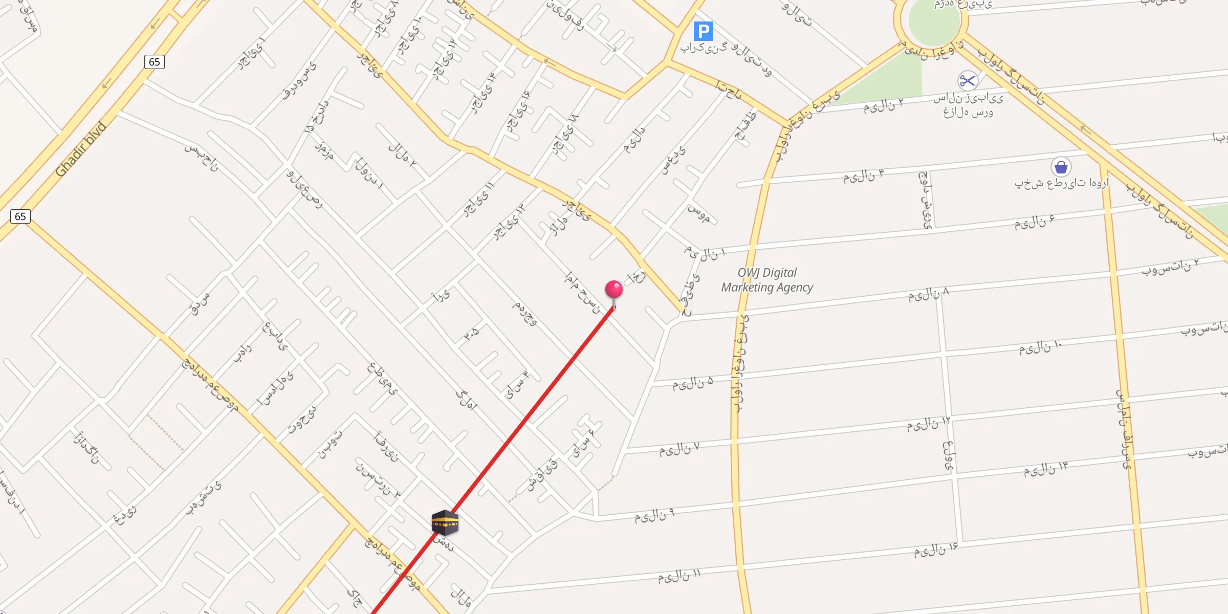 Carte de localisation : مسجد امام حسن مجتبی