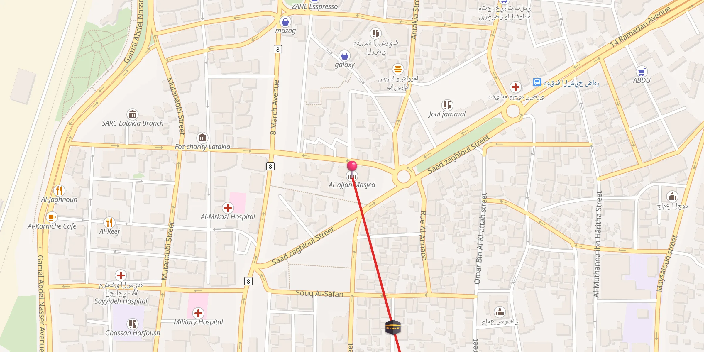 Carte de localisation : Al_ajjan Masjed