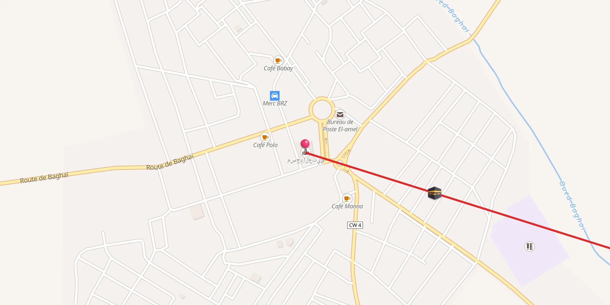 Carte de localisation : مسجد العتيق