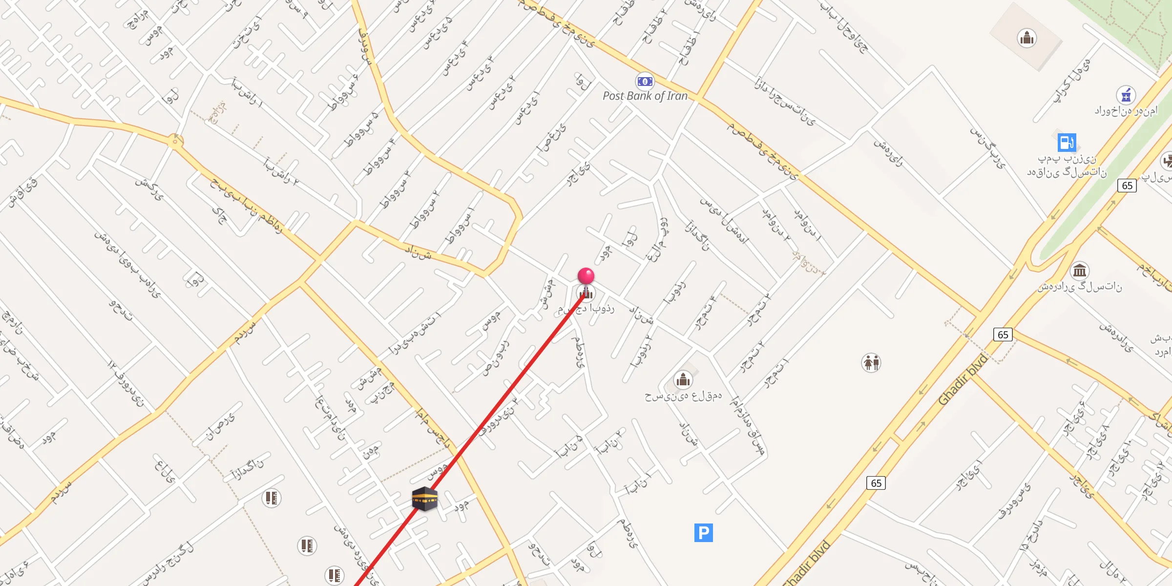Carte de localisation : مسجد ابوذر