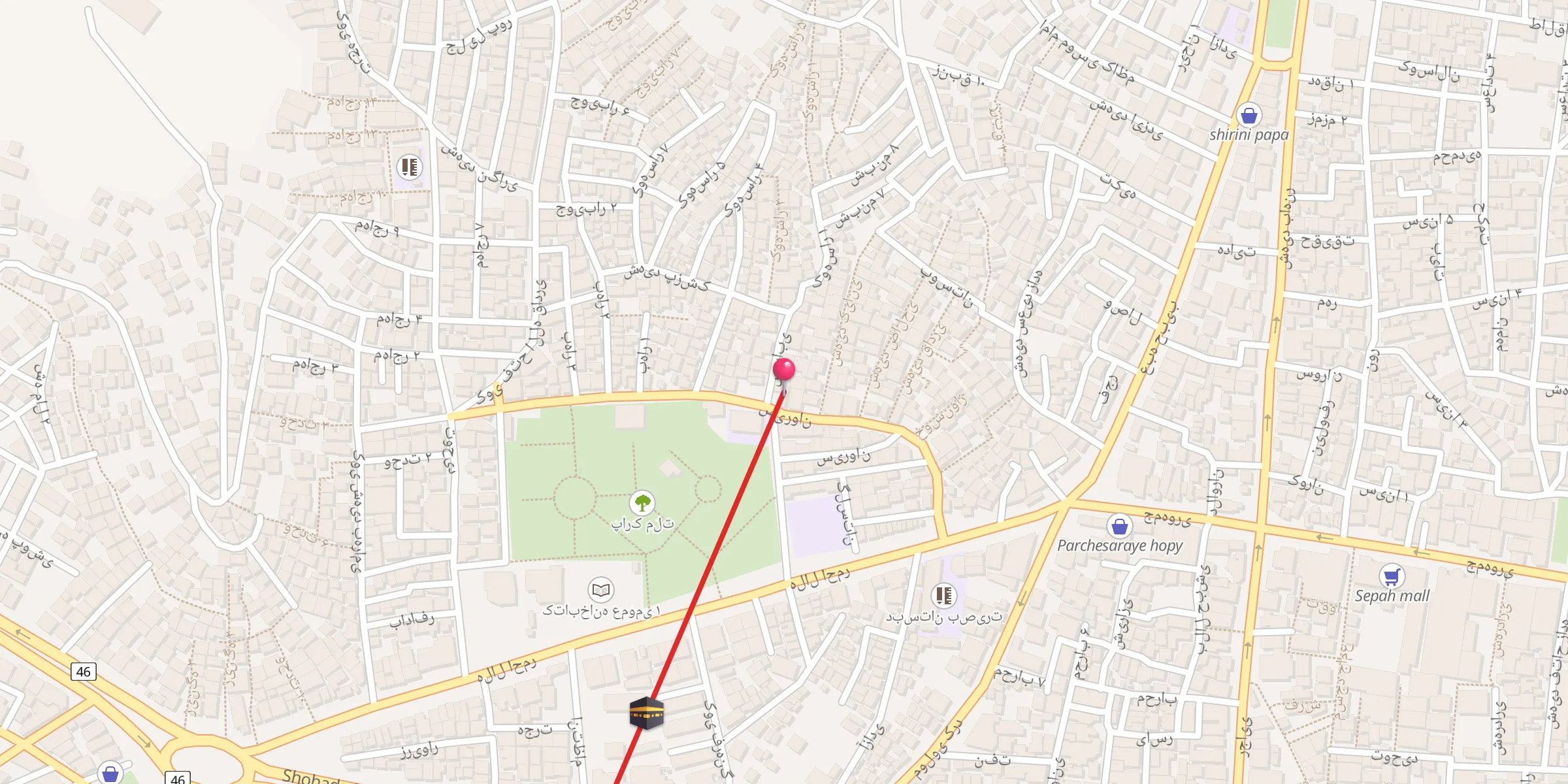 Carte de localisation : مسجد حضرت عثمان