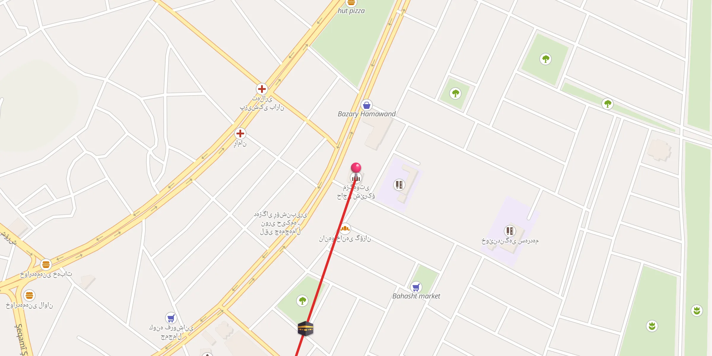 Carte de localisation : مزگەوتی حاجی شێرکۆ