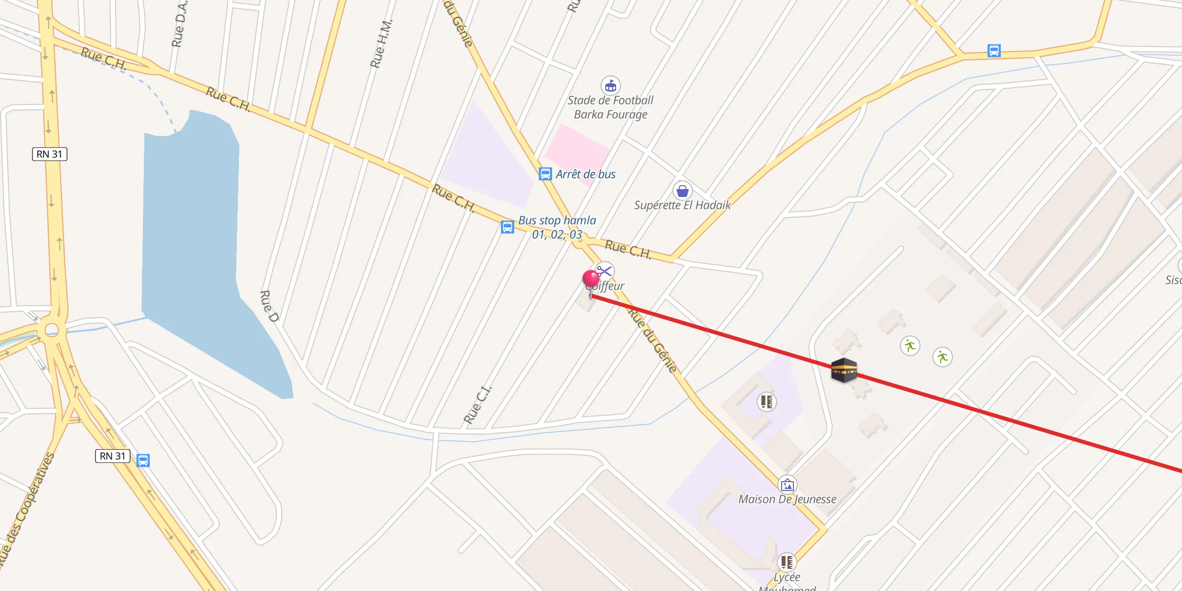 Carte de localisation : Hasan El Banaa