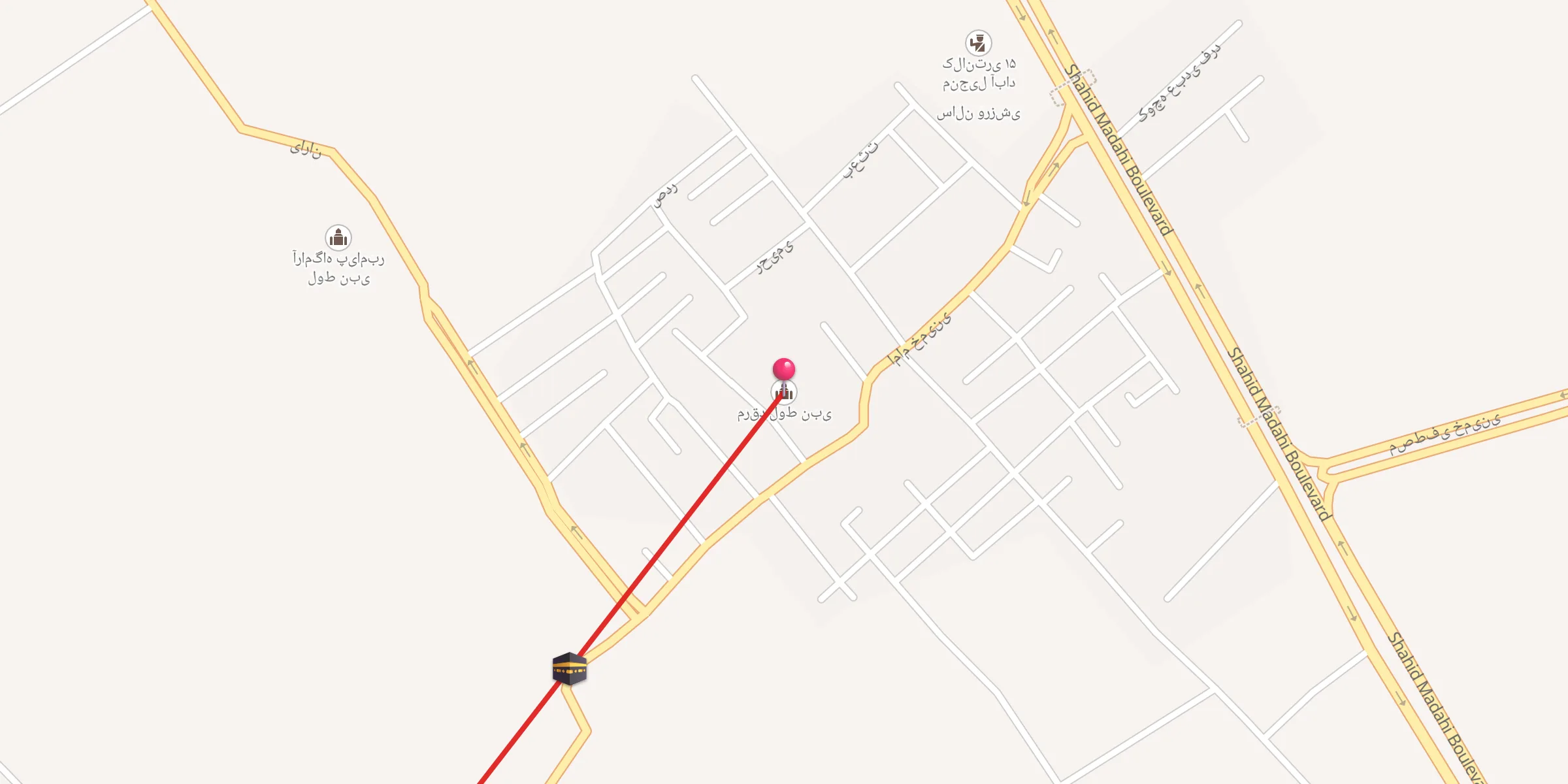 Carte de localisation : مرقد لوط نبی