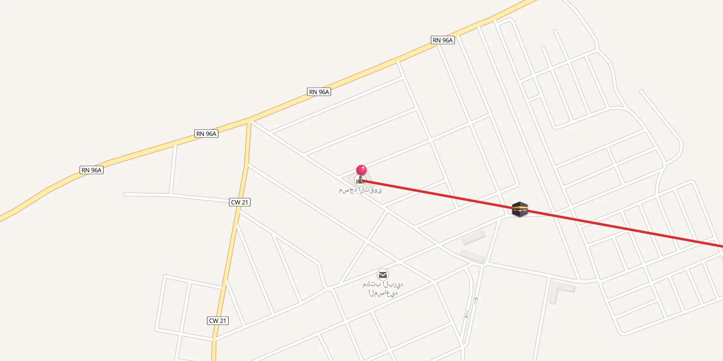 Carte de localisation : مسجد التقوى