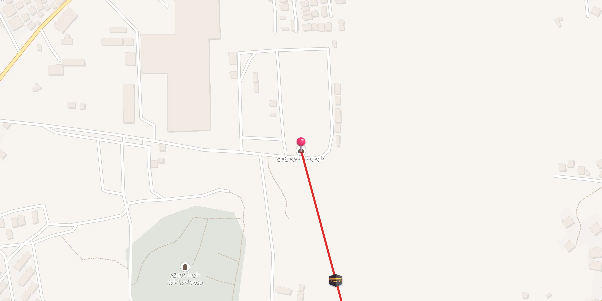 Carte de localisation : جامع مقبرة بسنادا