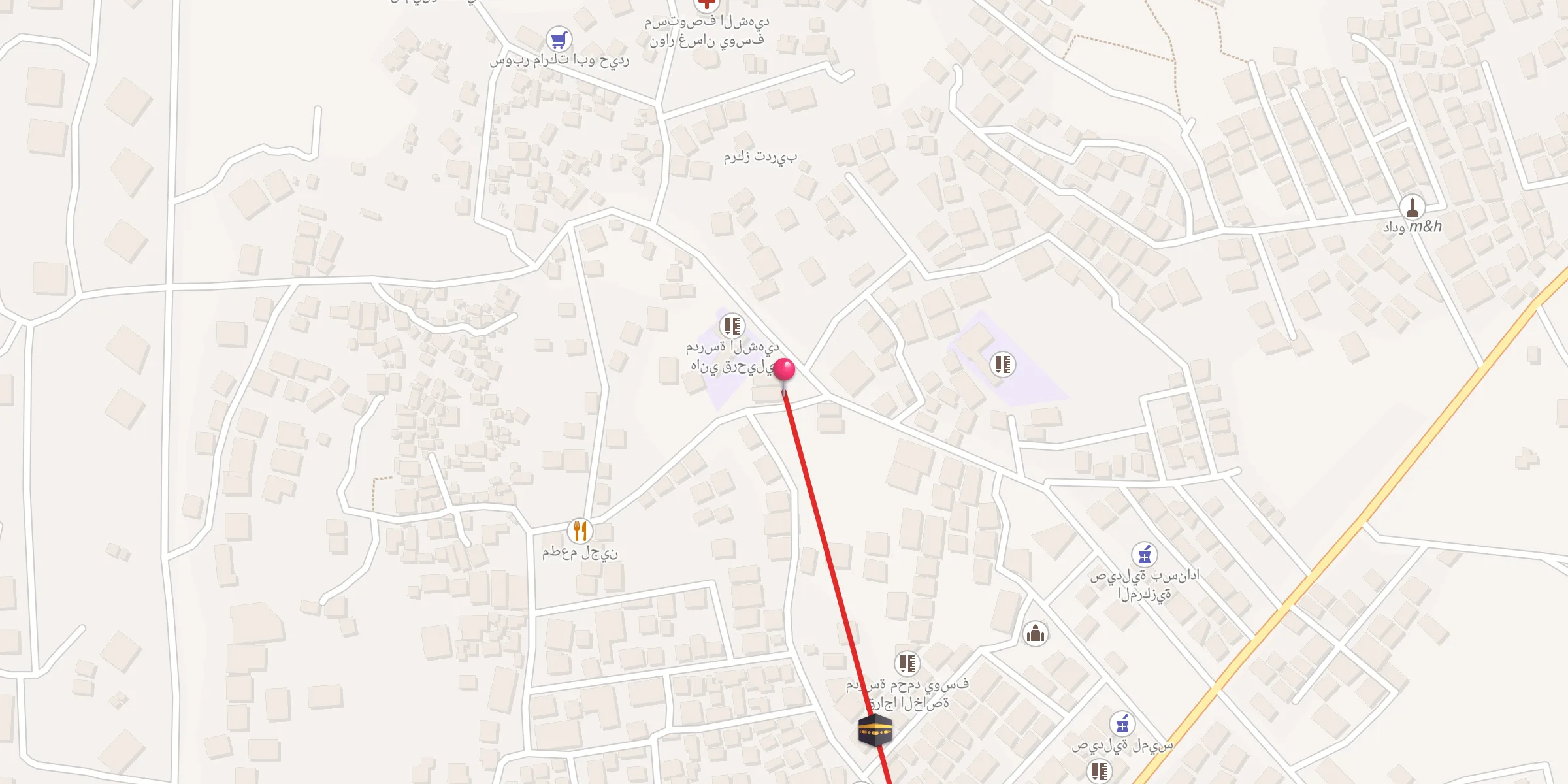 Carte de localisation : جامع بسنادا