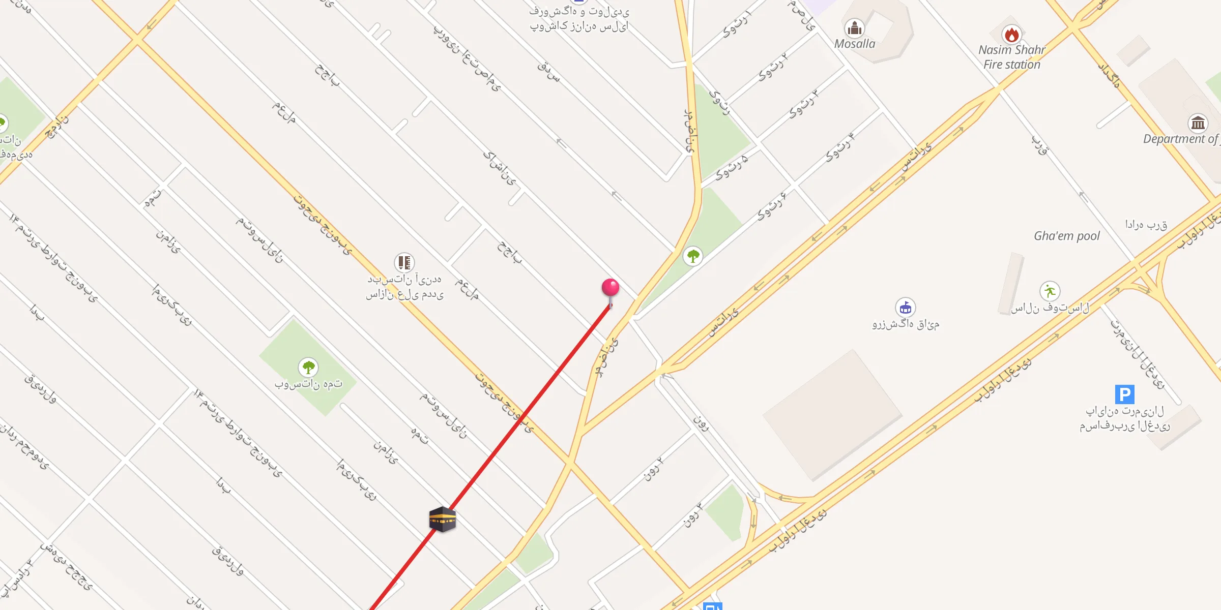 Carte de localisation : مسجد امام موسی کاظم
