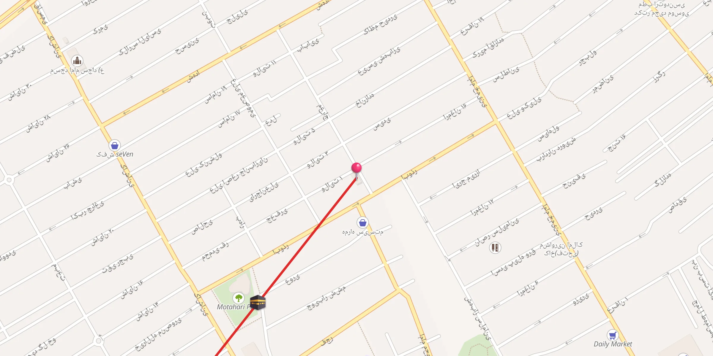 Carte de localisation : مسجد آل محمد
