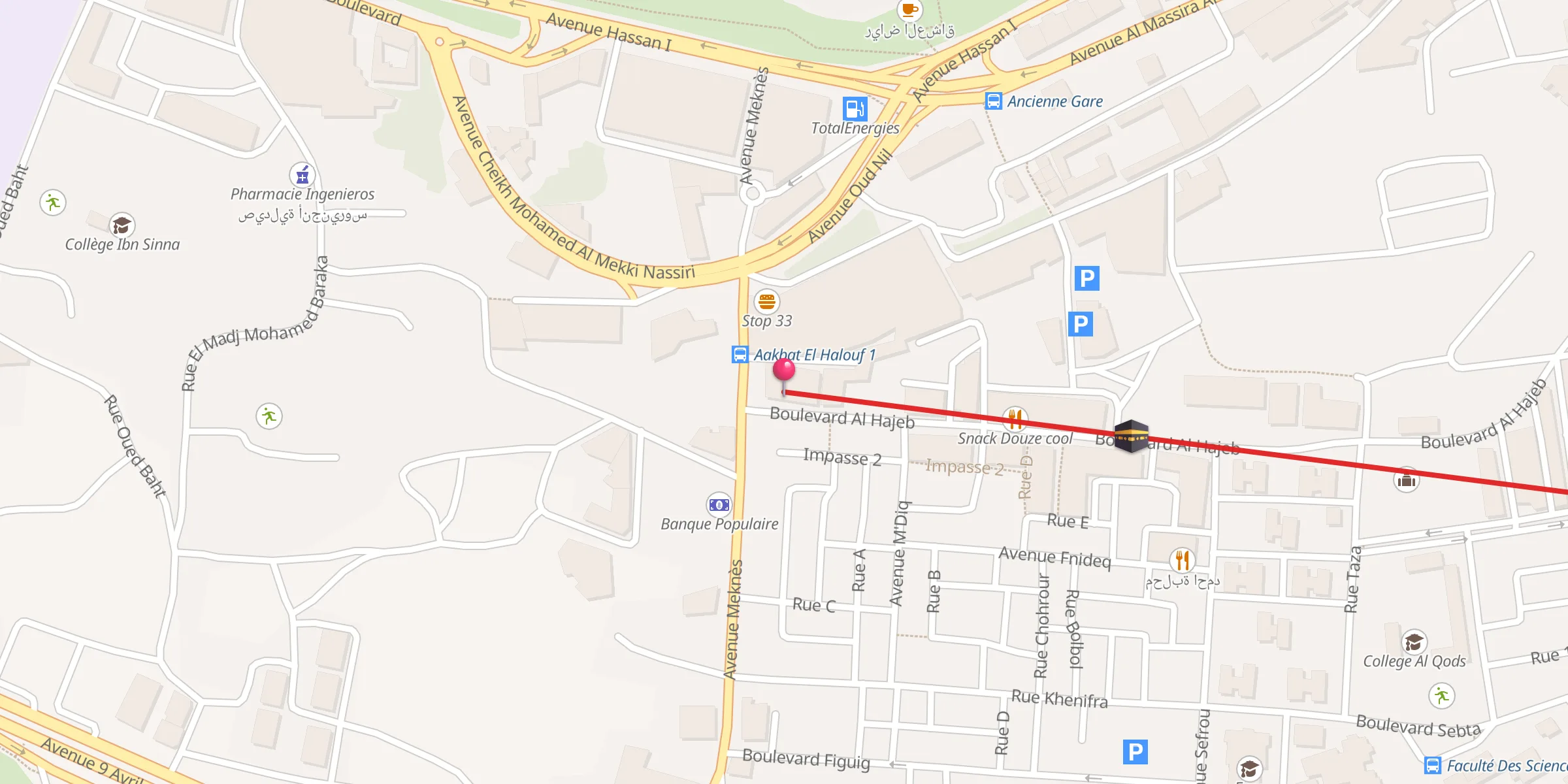 Carte de localisation : Mosque Al Sunah