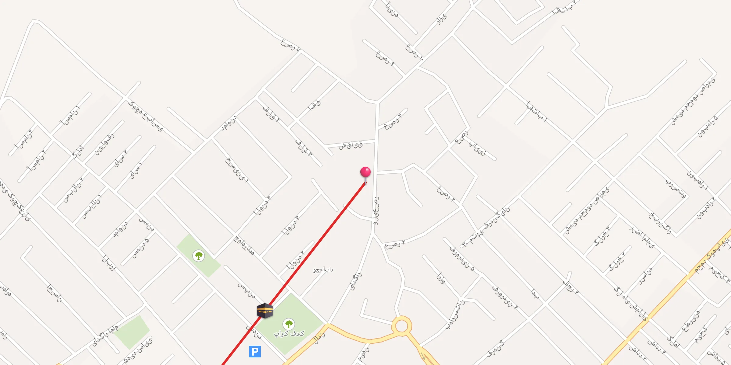 Carte de localisation : مسجد جامع مسلم عقیل