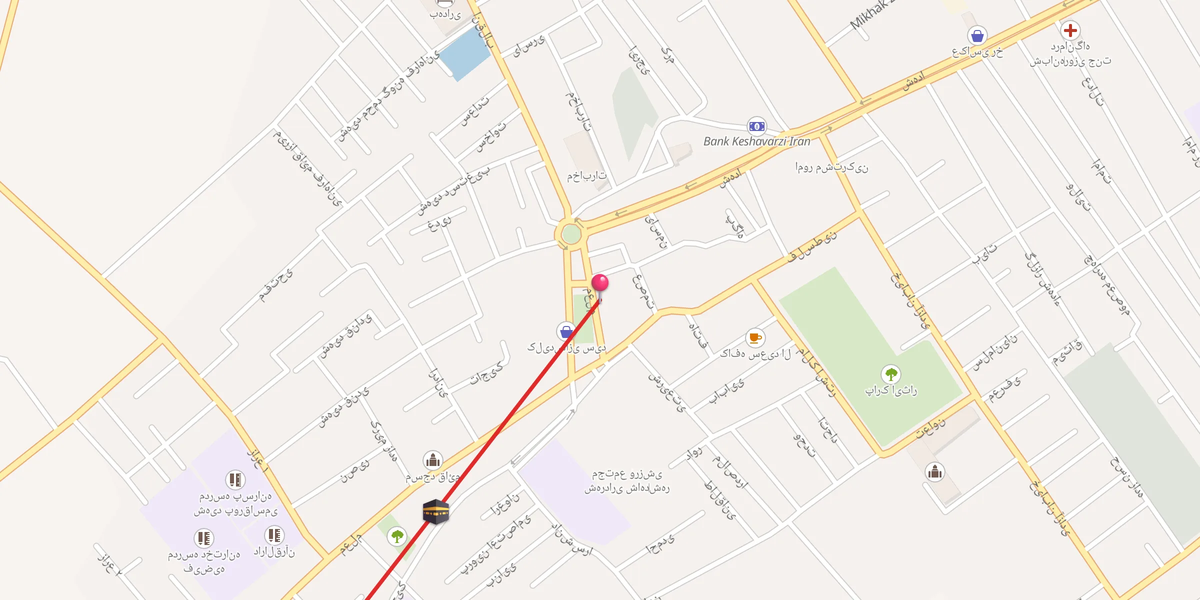 Carte de localisation : مسجد جامع شاهدشهر
