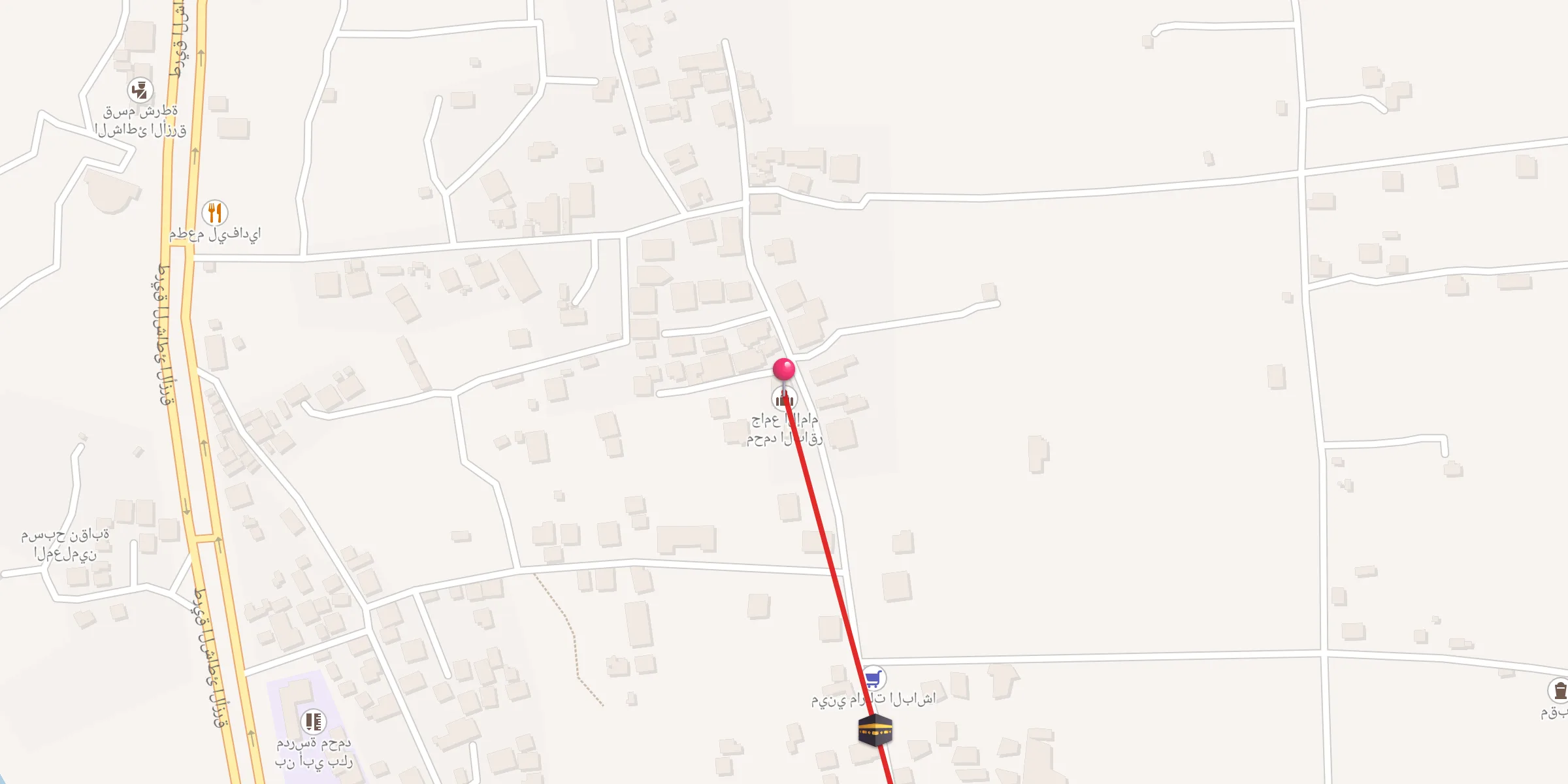 Carte de localisation : جامع الإمام محمد الباقر