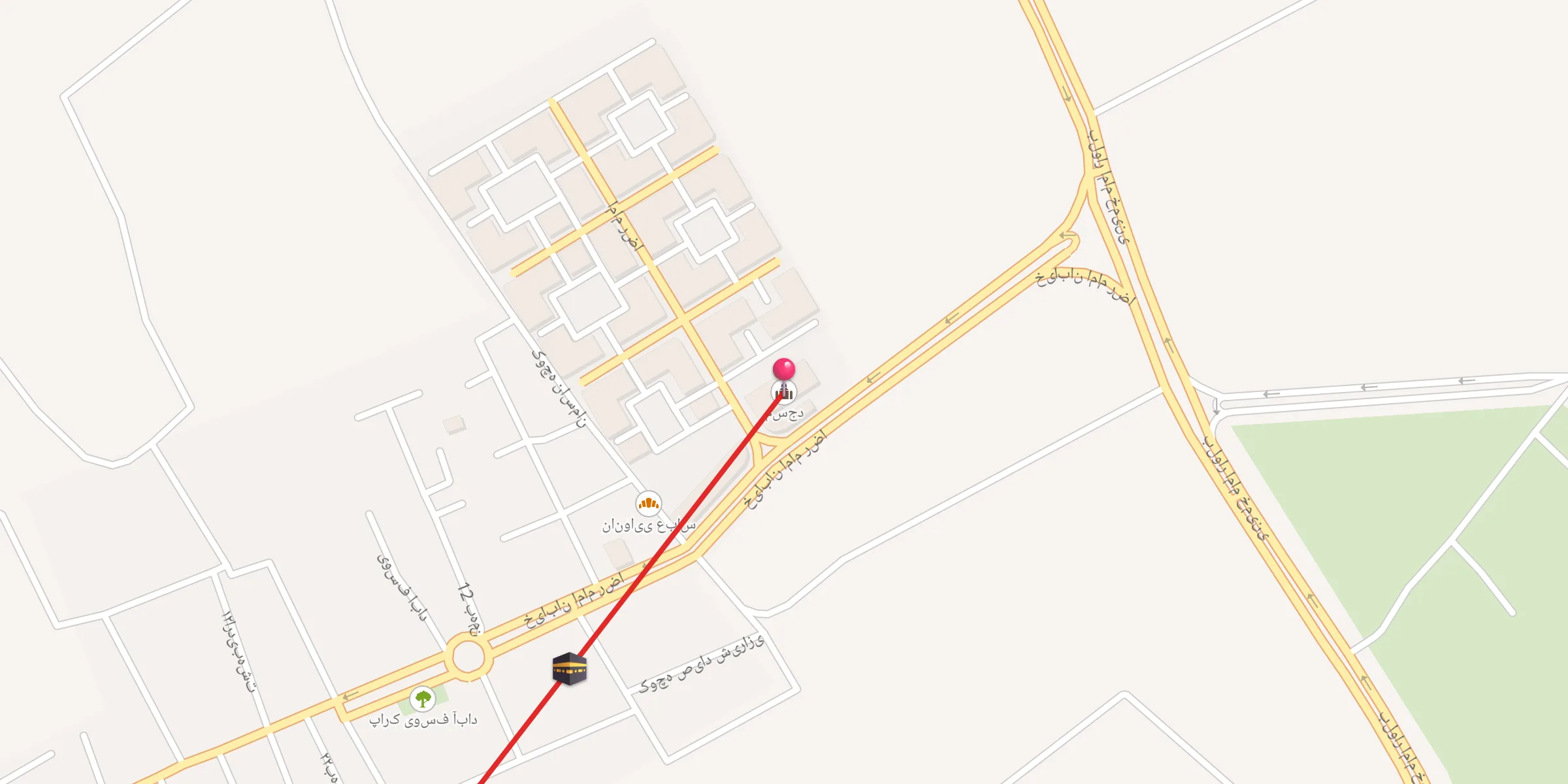 Carte de localisation : مسجد
