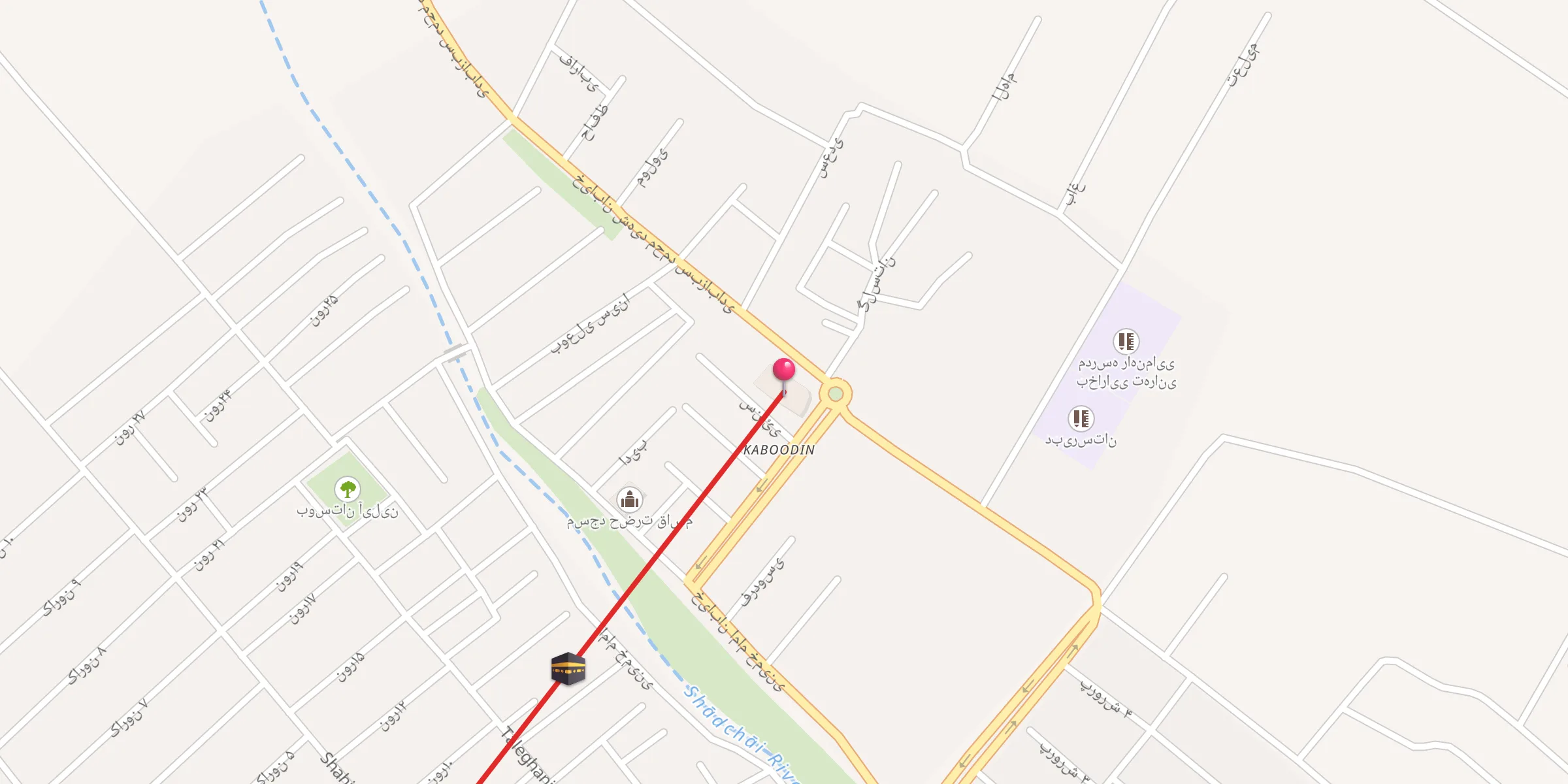 Carte de localisation : حضرت ابوالفضل