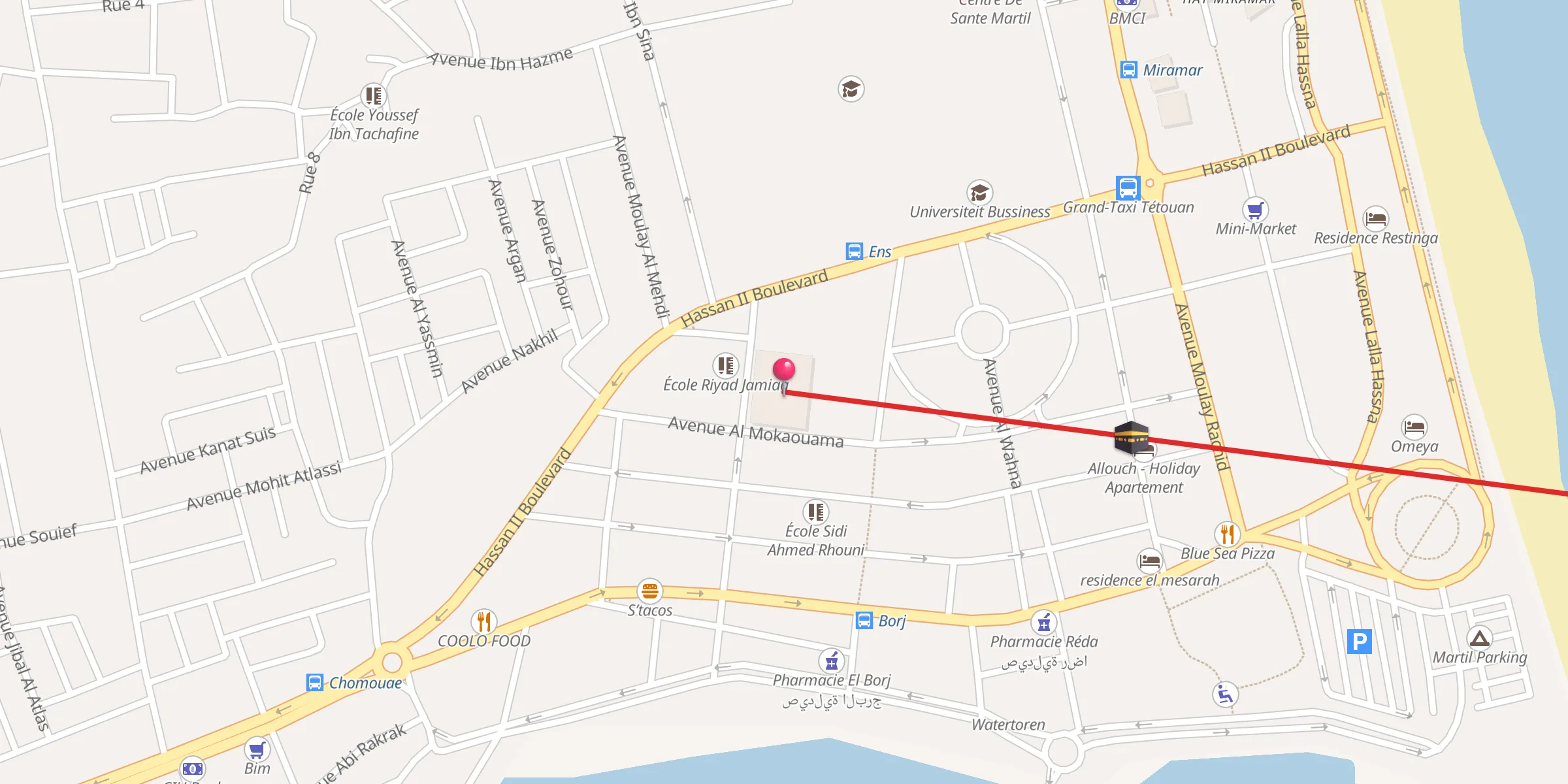 Carte de localisation : Masjid Mohamed V