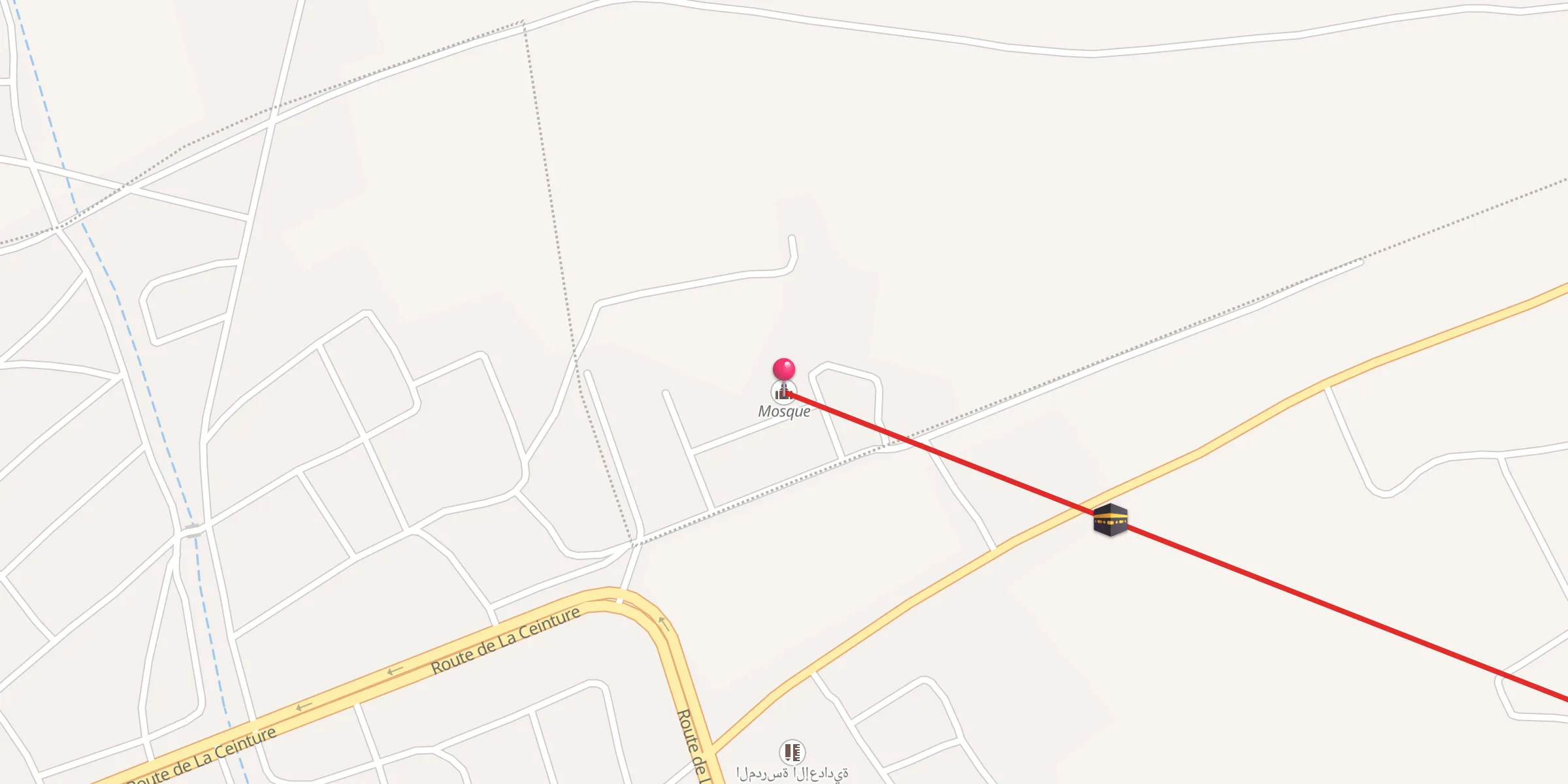 Carte de localisation : جامع السرّاج