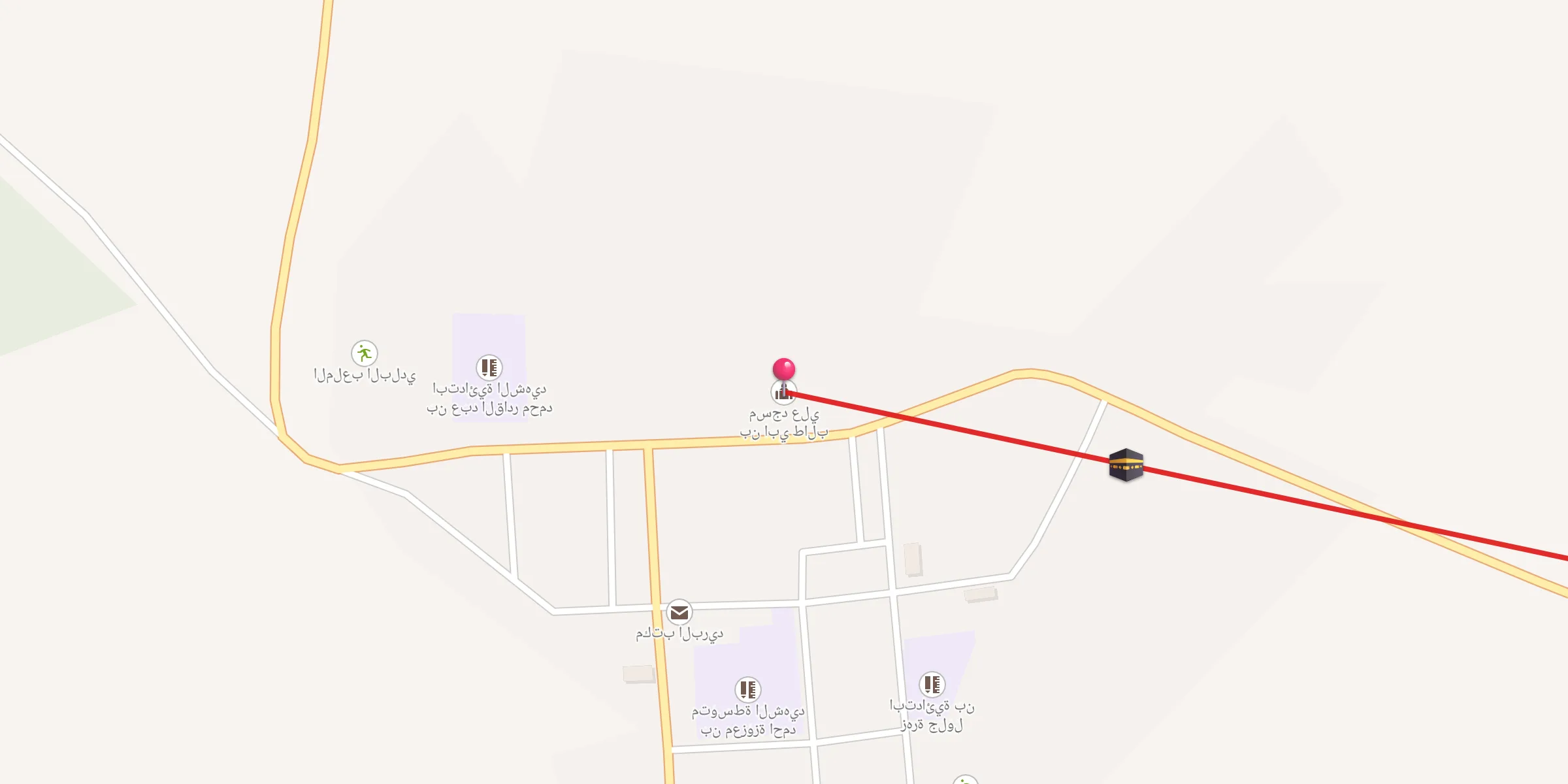 Carte de localisation : مسجد علي بن ابي طالب