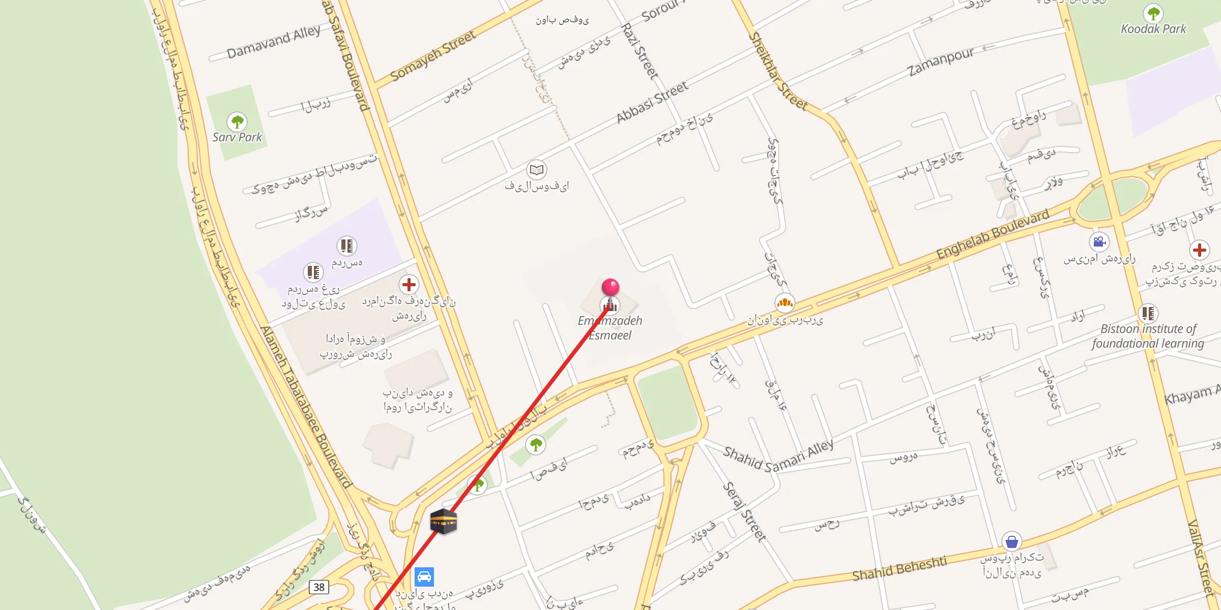 Carte de localisation : امامزاده اسماعیل