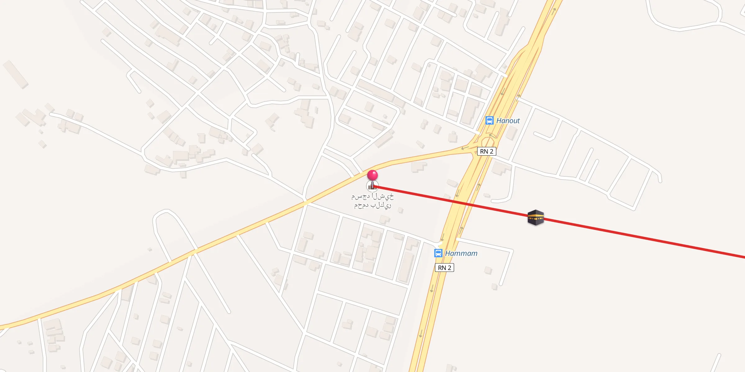 Carte de localisation : مسجد الشيخ محمد بلكير