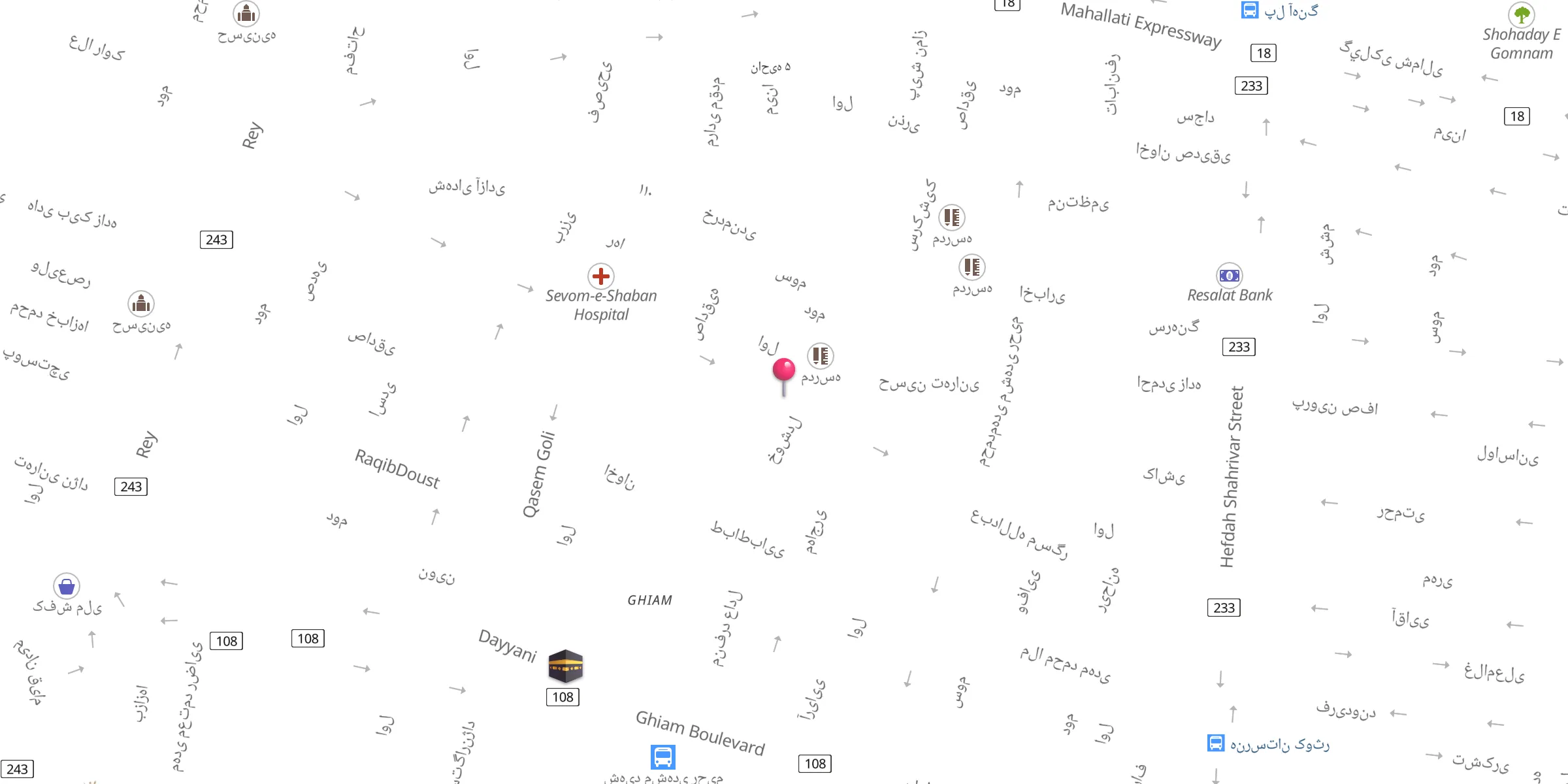 Carte de localisation : AL-ZAHRA Mosque