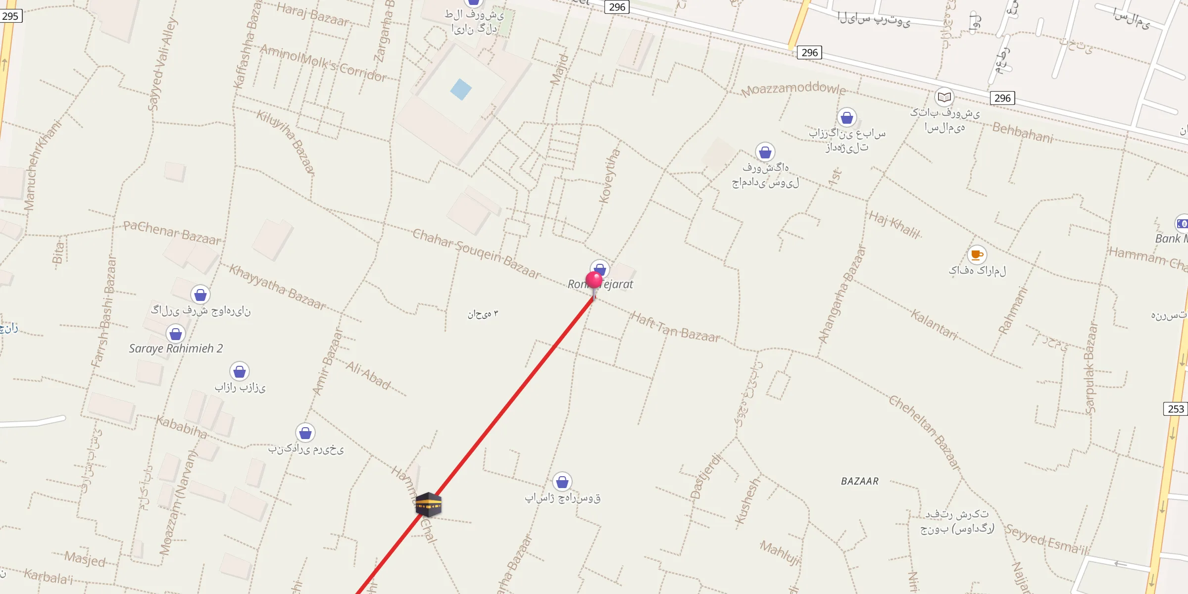 Carte de localisation : Big Chahar Sowq