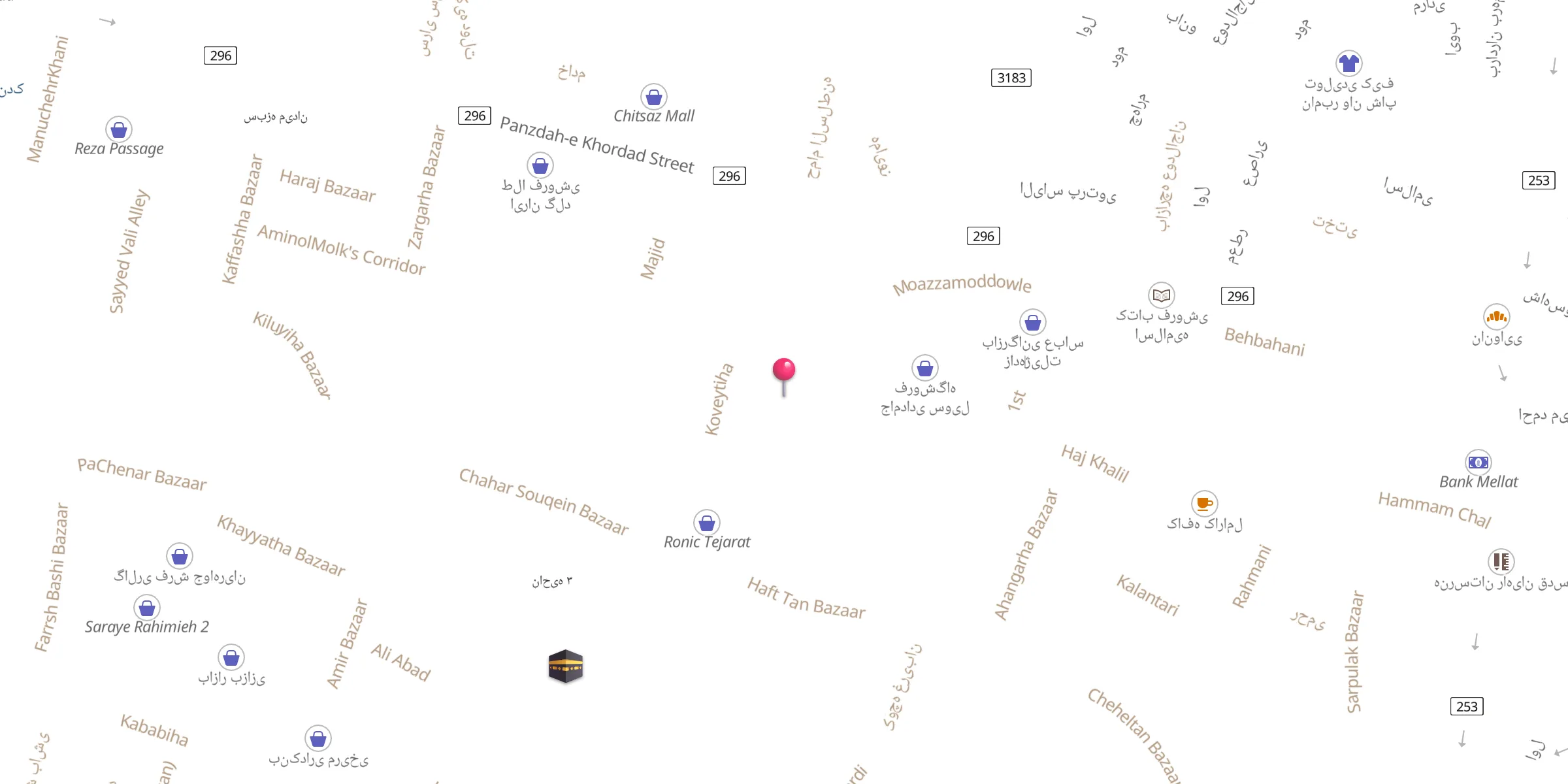 Carte de localisation : Beyn-al-harameyn mosque