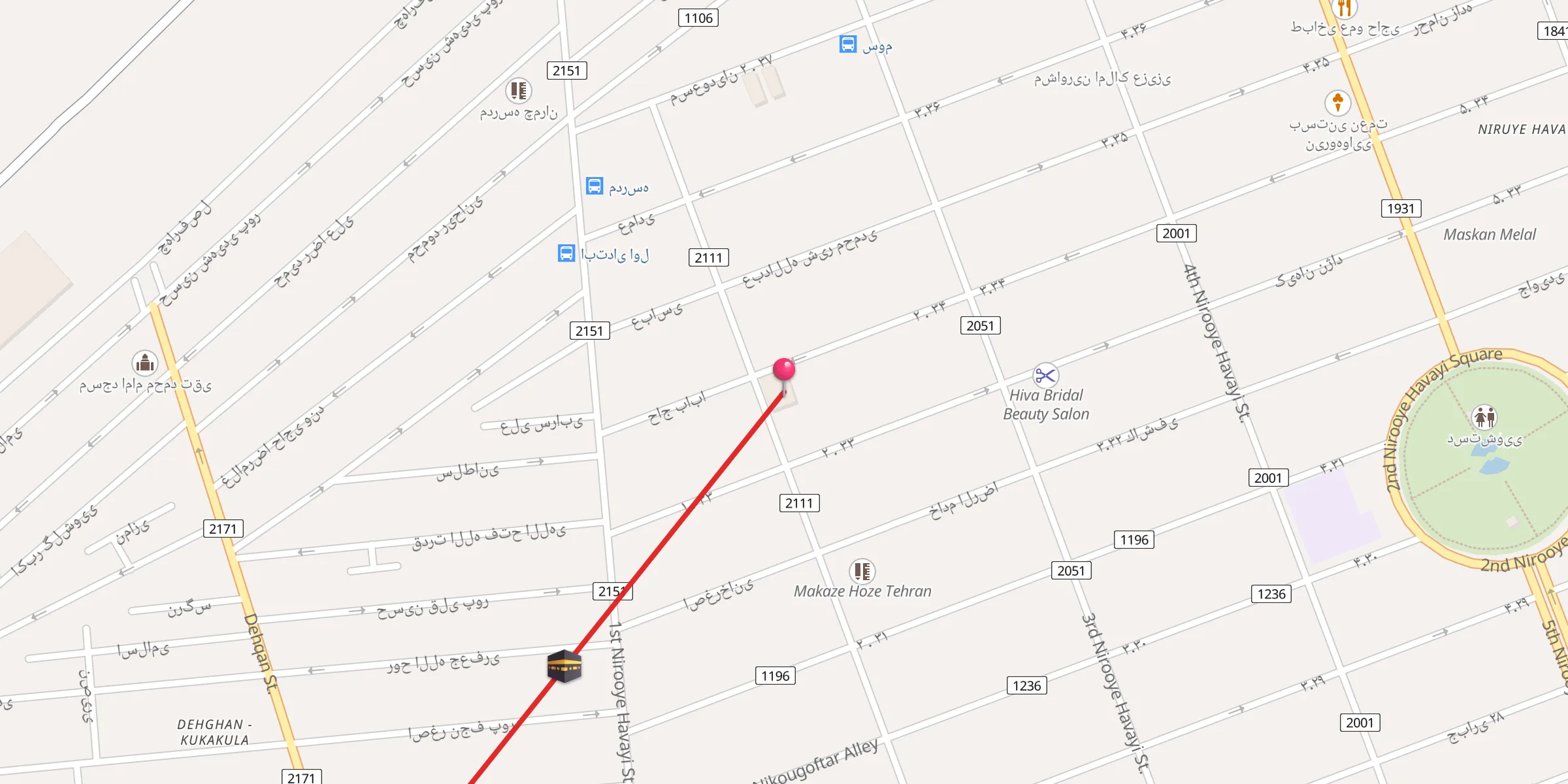 Carte de localisation : Emam Hasan Moktaba Mosque