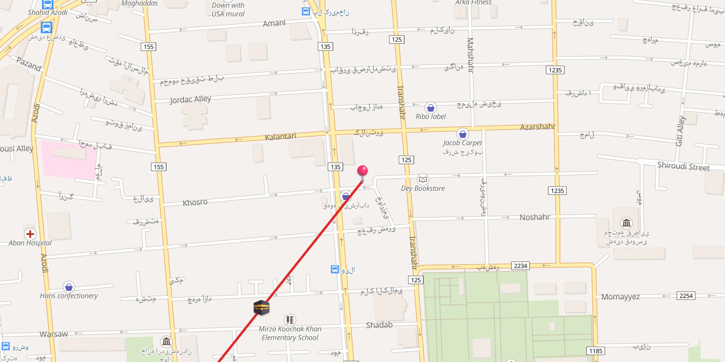 Carte de localisation : Al-Rahman Mosque