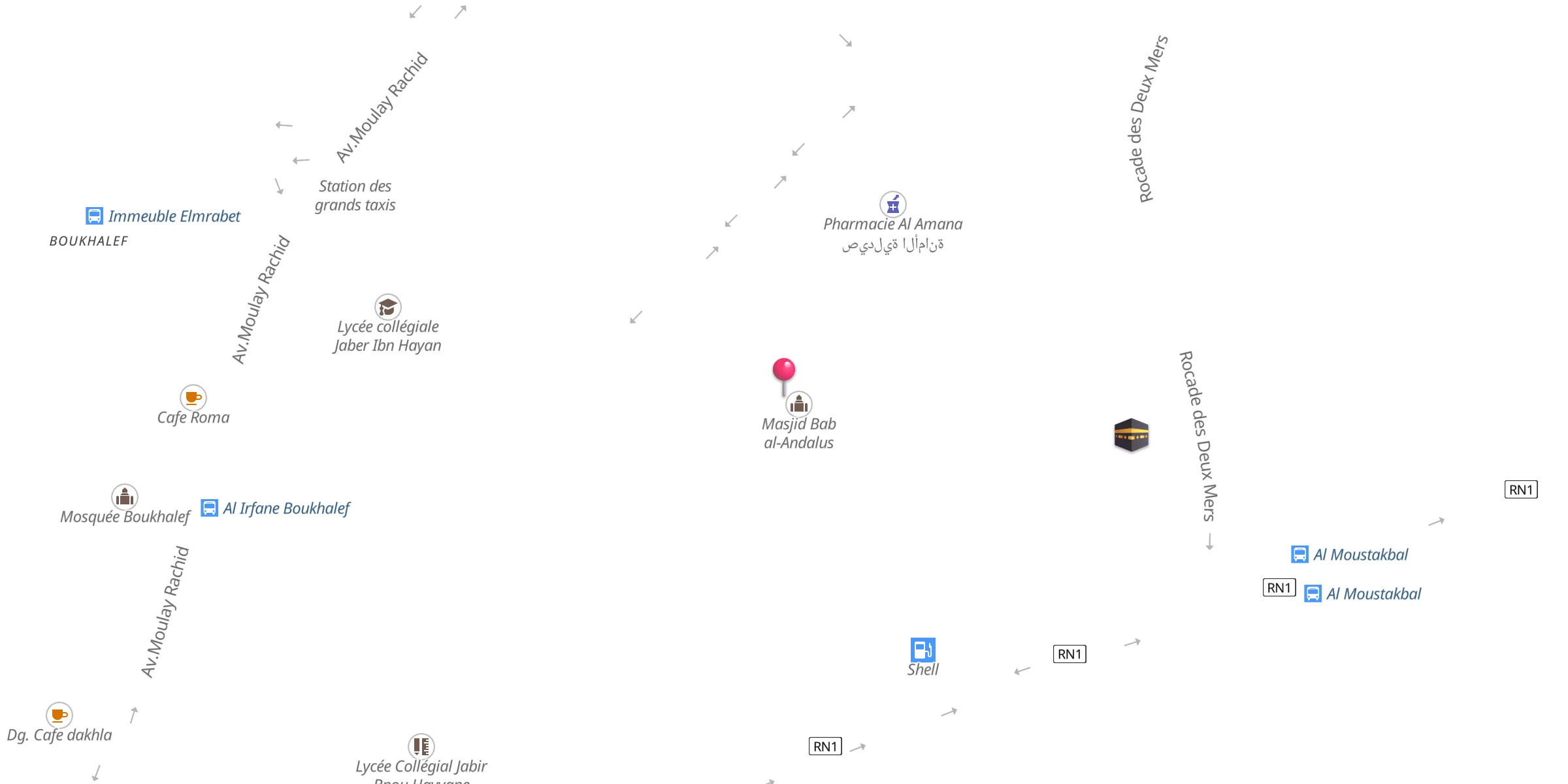 Carte de localisation : Masjid Bab al-Andalus