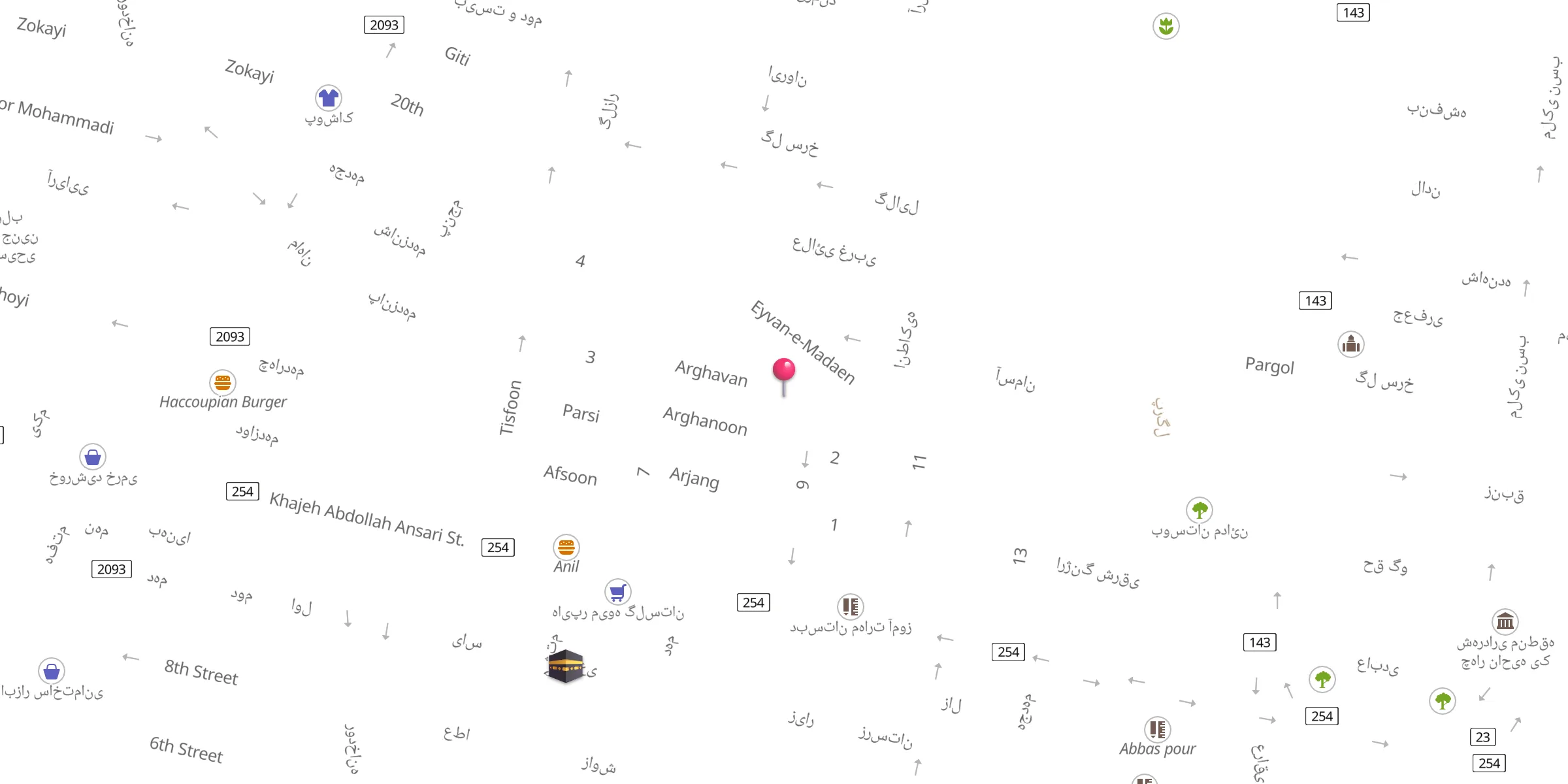 Carte de localisation : Al-Yasin Jami Mosque