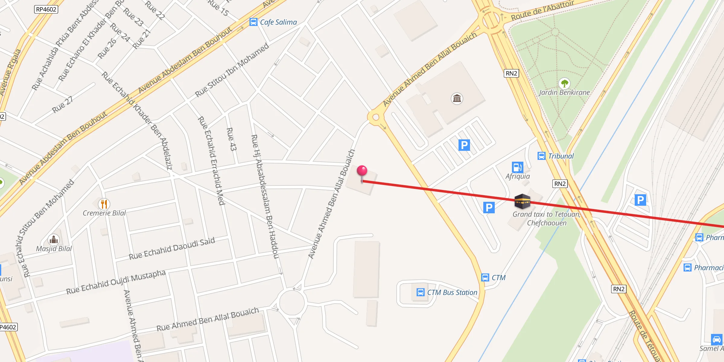 Carte de localisation : Masjid Fatima Fihria مسجد فاطمة الفهرية