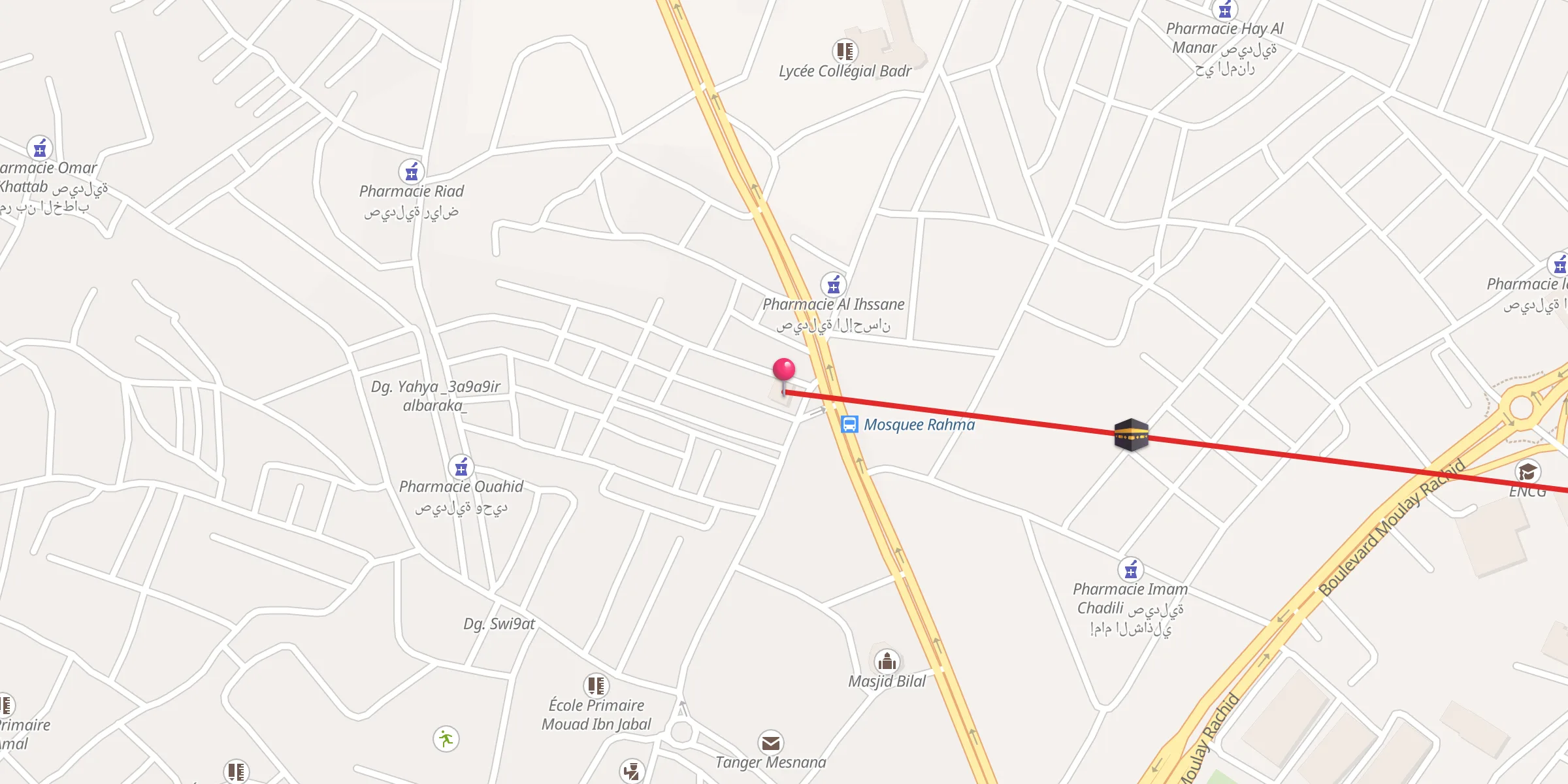 Carte de localisation : Masjid Al Rahma